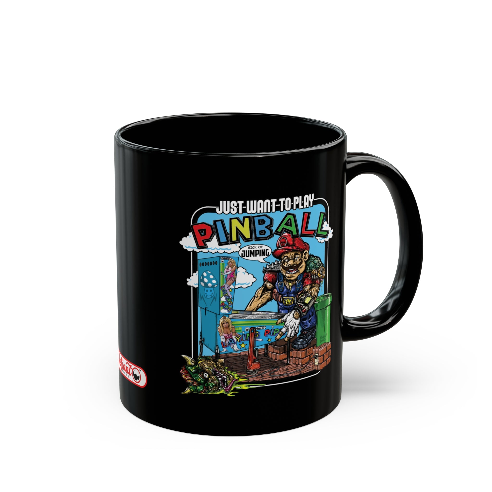 SICK OF JUMPING -  Black Mug (11oz, 15oz)