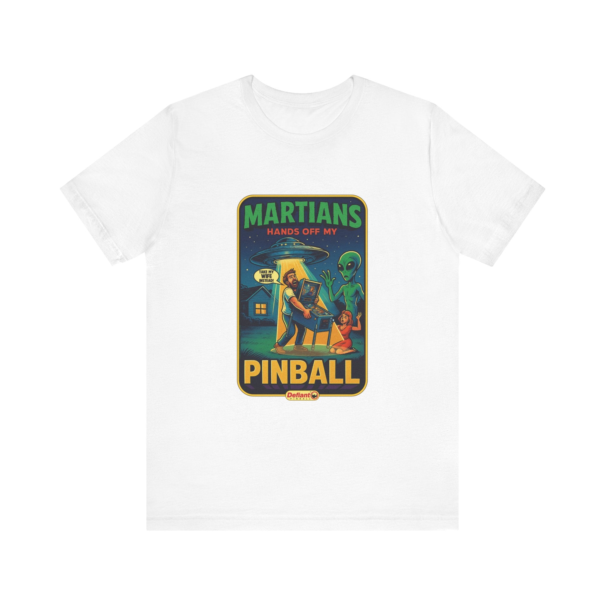 Martians Hands off my pinball - Unisex Jersey Short Sleeve Tee