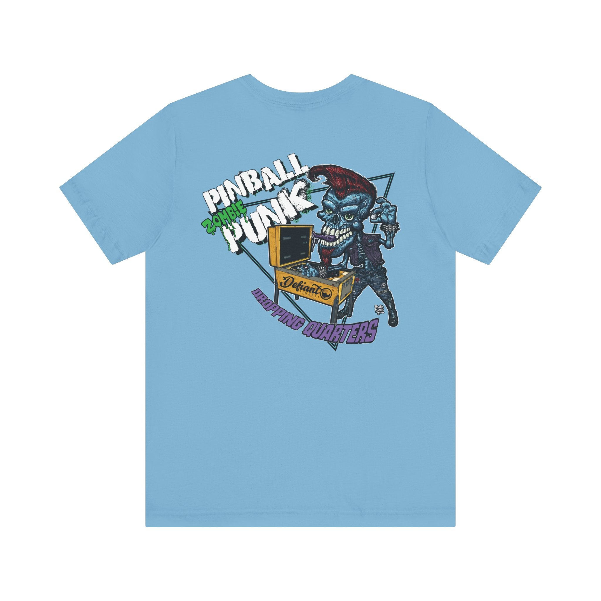 PINBALL Zombie PUNK  - Front & Back Print  Unisex Jersey Short Sleeve Tee
