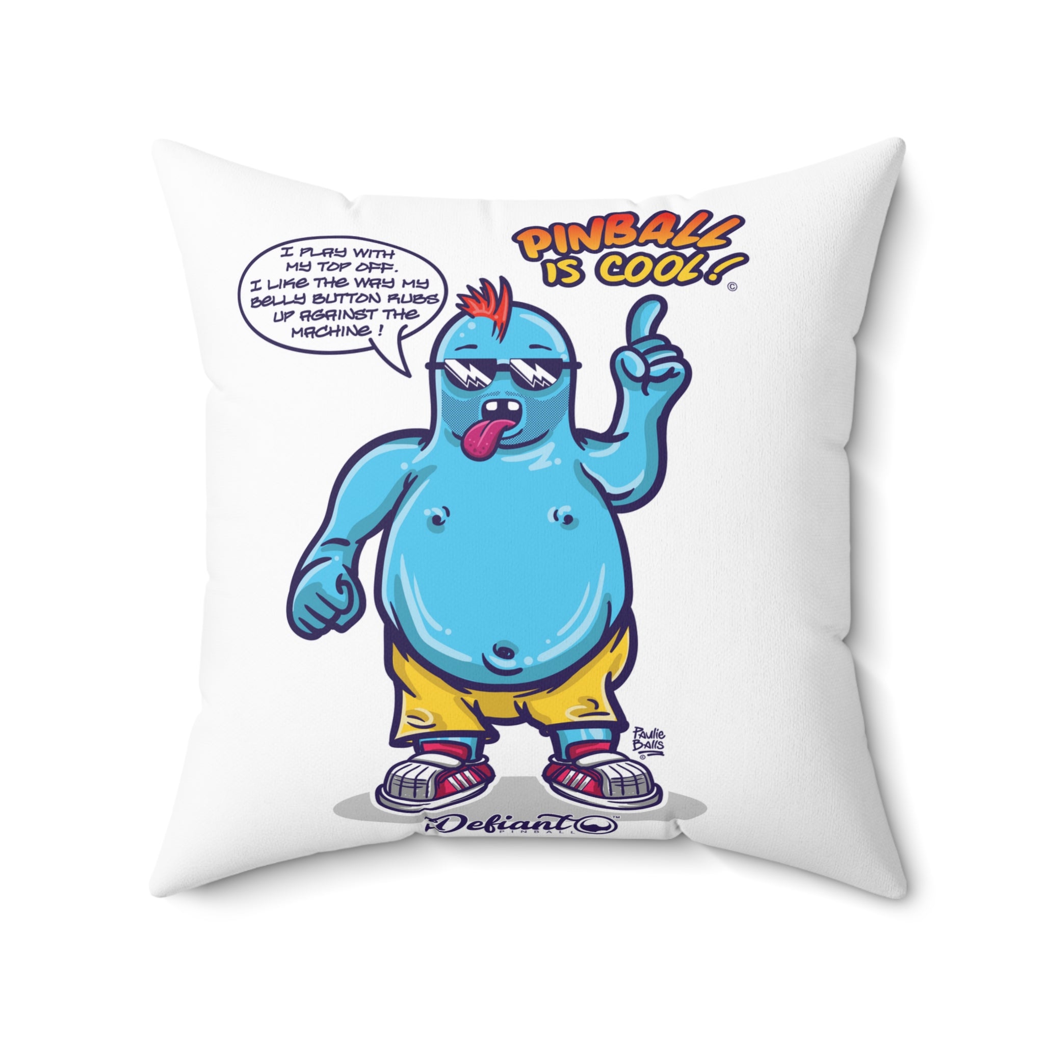 PINBALL IS COOL! - Spun Polyester Square Pillow