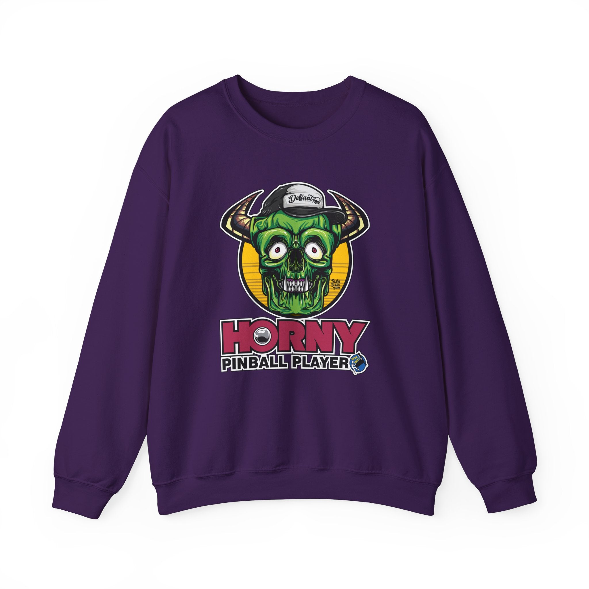 Horny Pinball Player - Unisex Heavy Blend™ Crewneck Sweatshirt Jumper