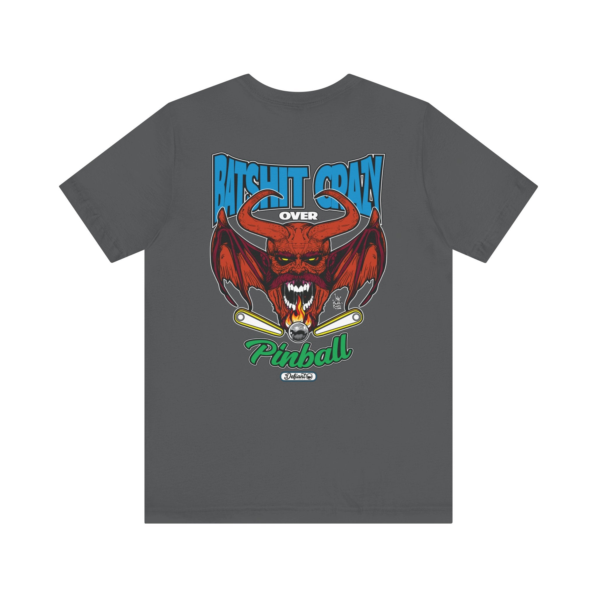 Bat Shit Crazy - Front & Back Print Unisex Jersey Short Sleeve Tee