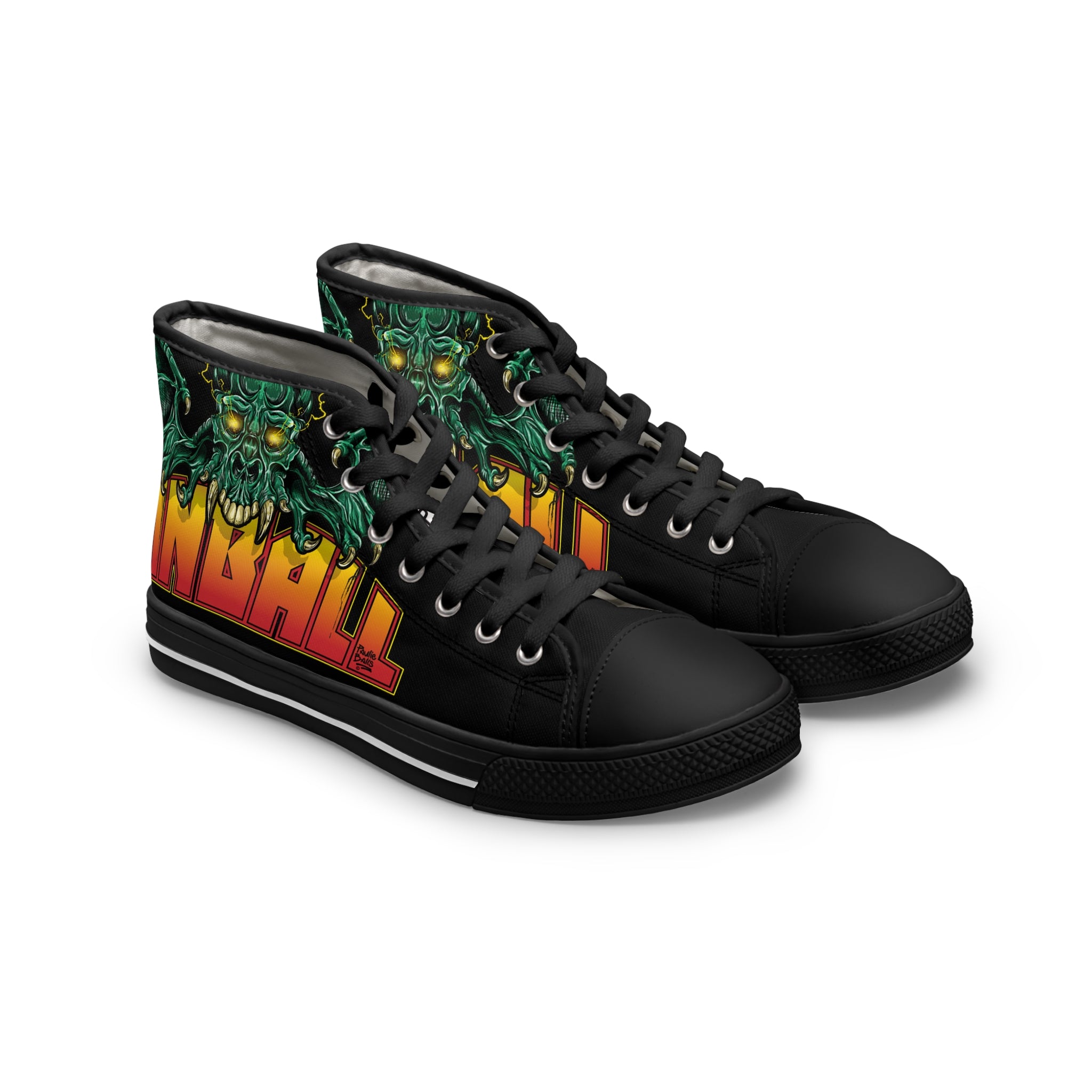 PINBALL GIVES YOU WINGS - Women's High Top Sneakers