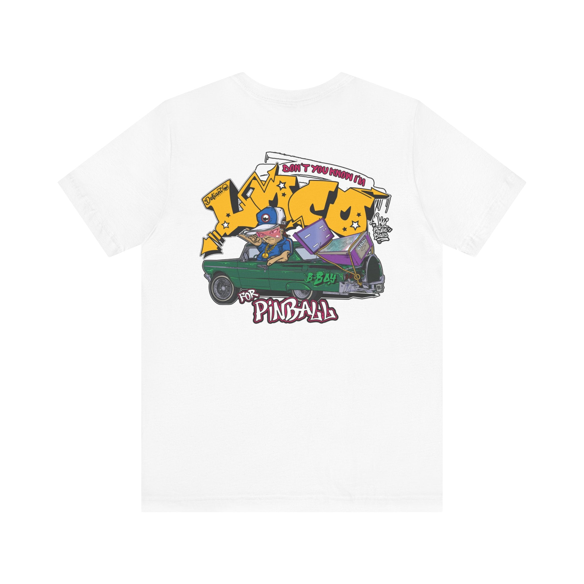 LOCO FOR PINBALL - Front & Back Print Unisex Jersey Short Sleeve Tee