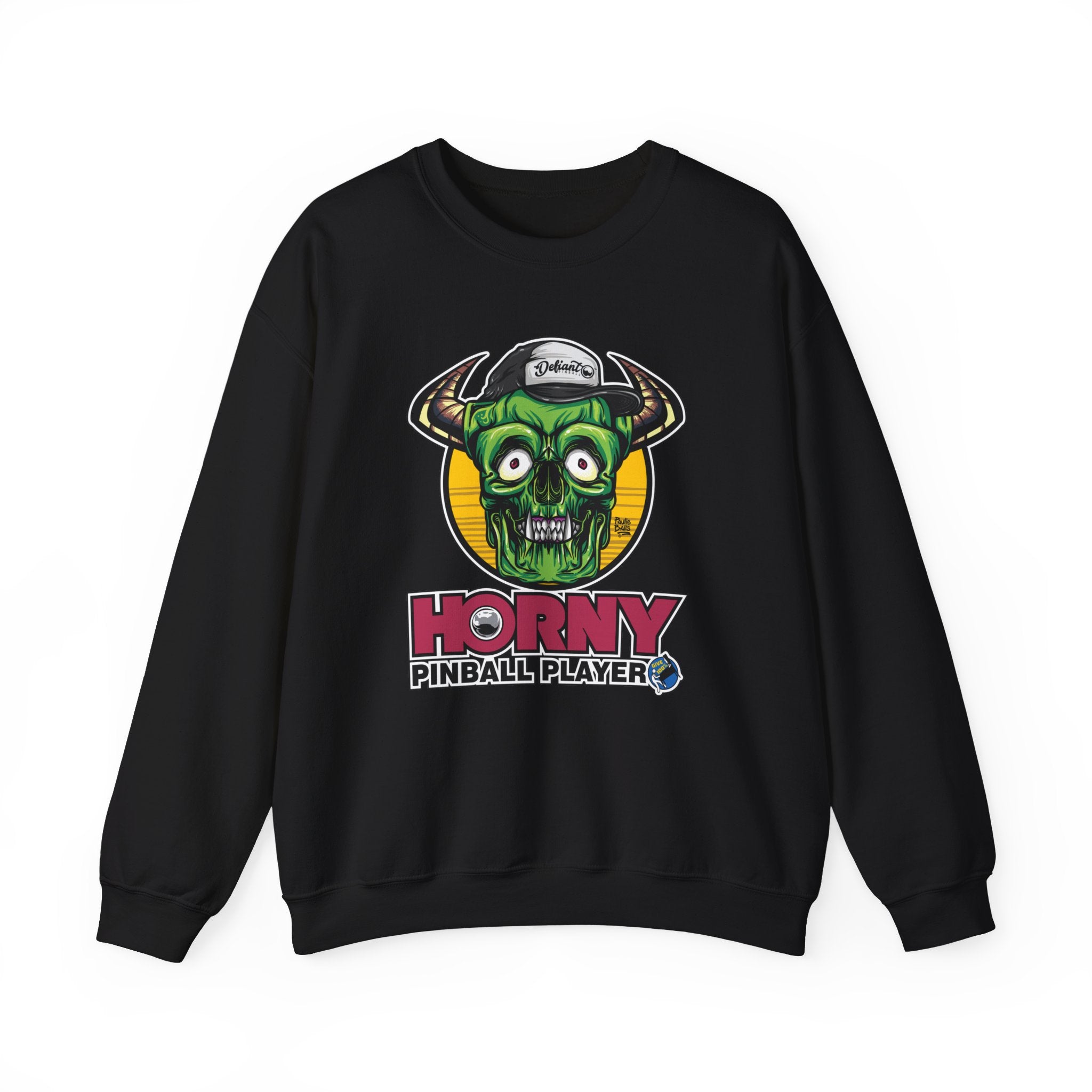 Horny Pinball Player - Unisex Heavy Blend™ Crewneck Sweatshirt Jumper