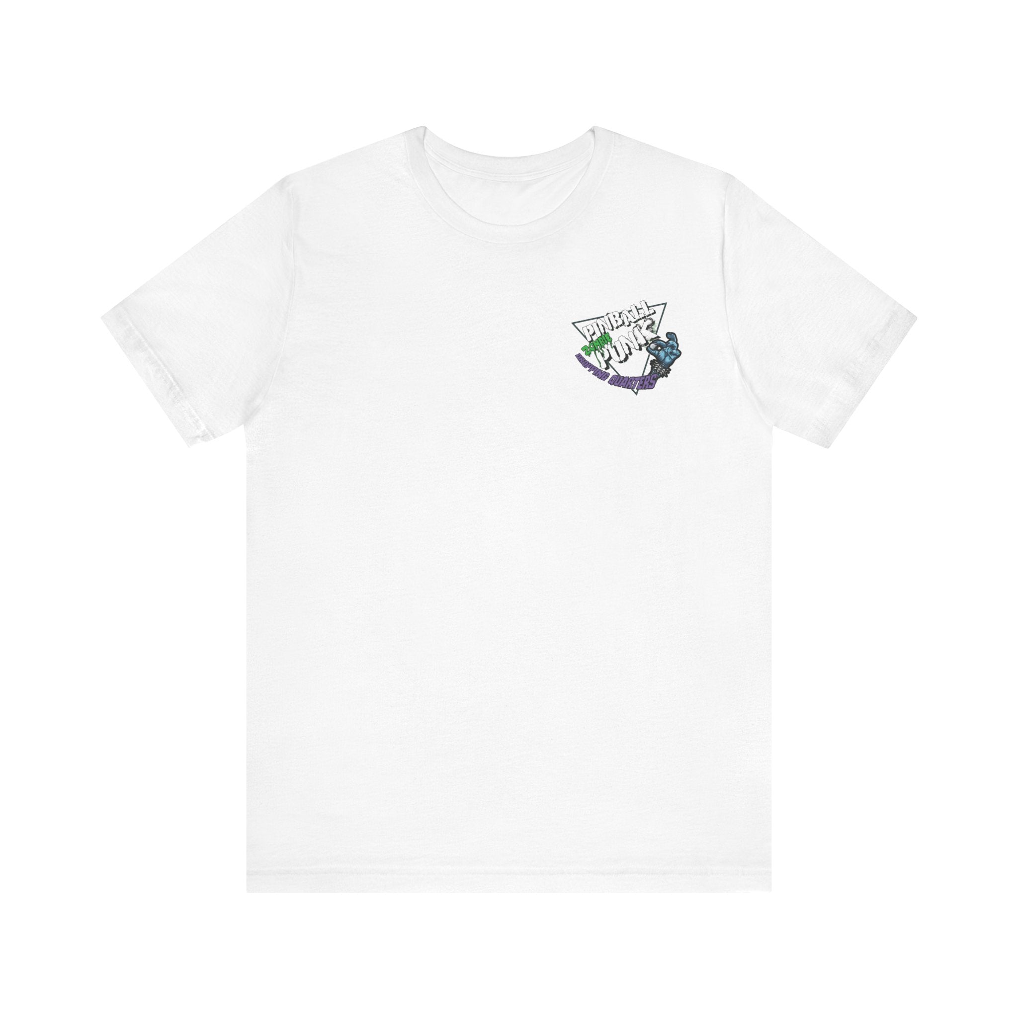 PINBALL Zombie PUNK  - Front & Back Print  Unisex Jersey Short Sleeve Tee