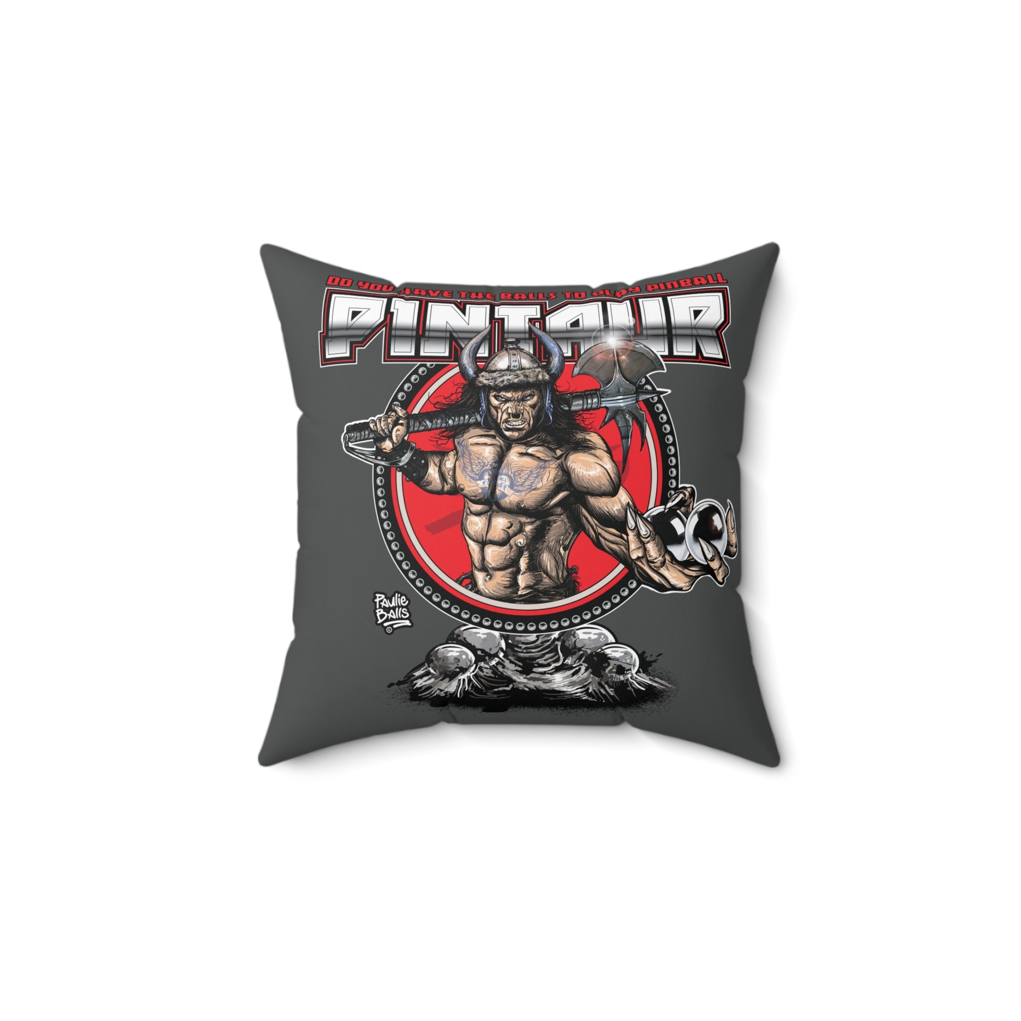 PINTAUR - Spun Polyester Square Pillow