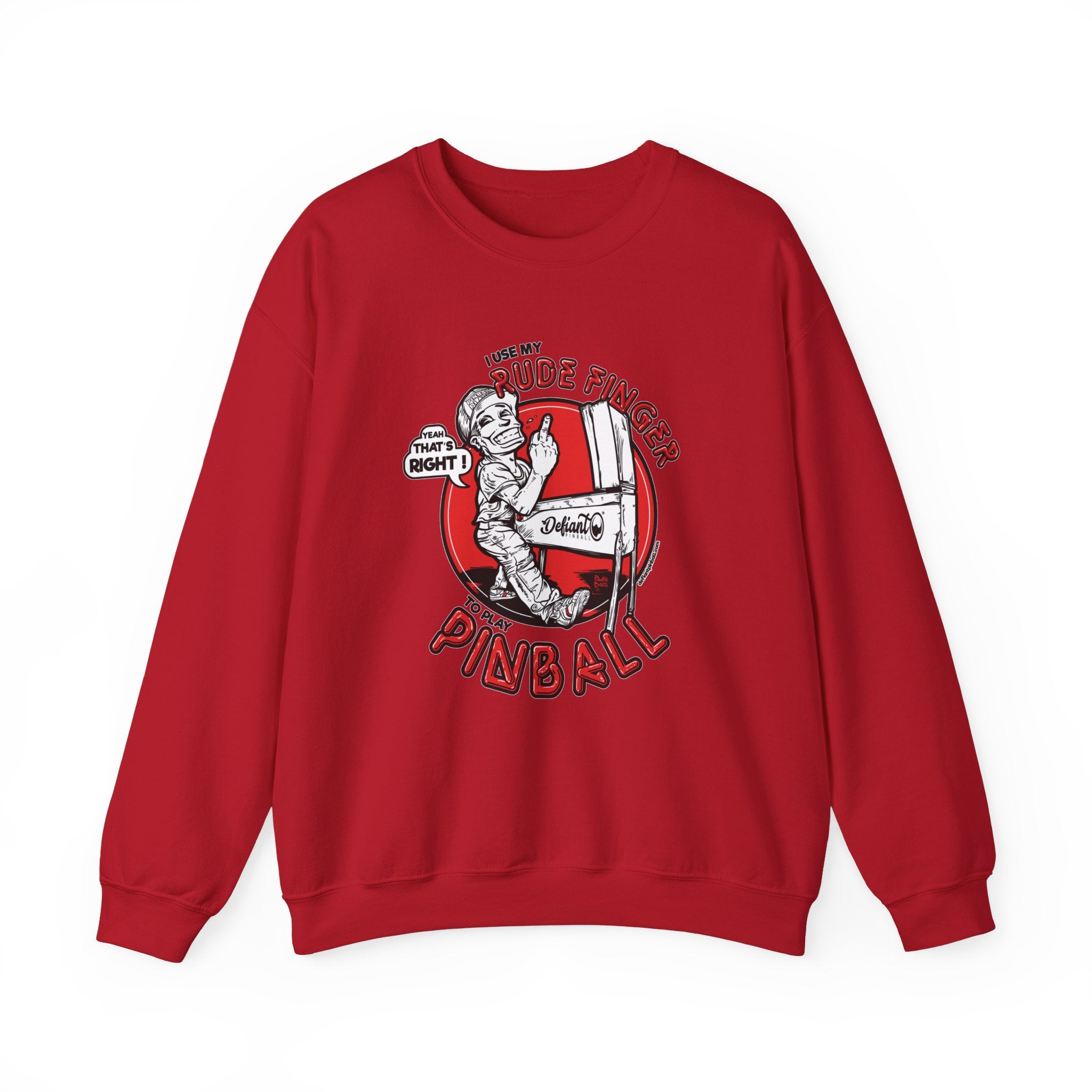 RUDE FINGER - Unisex Heavy Blend™ Crewneck Sweatshirt Jumper