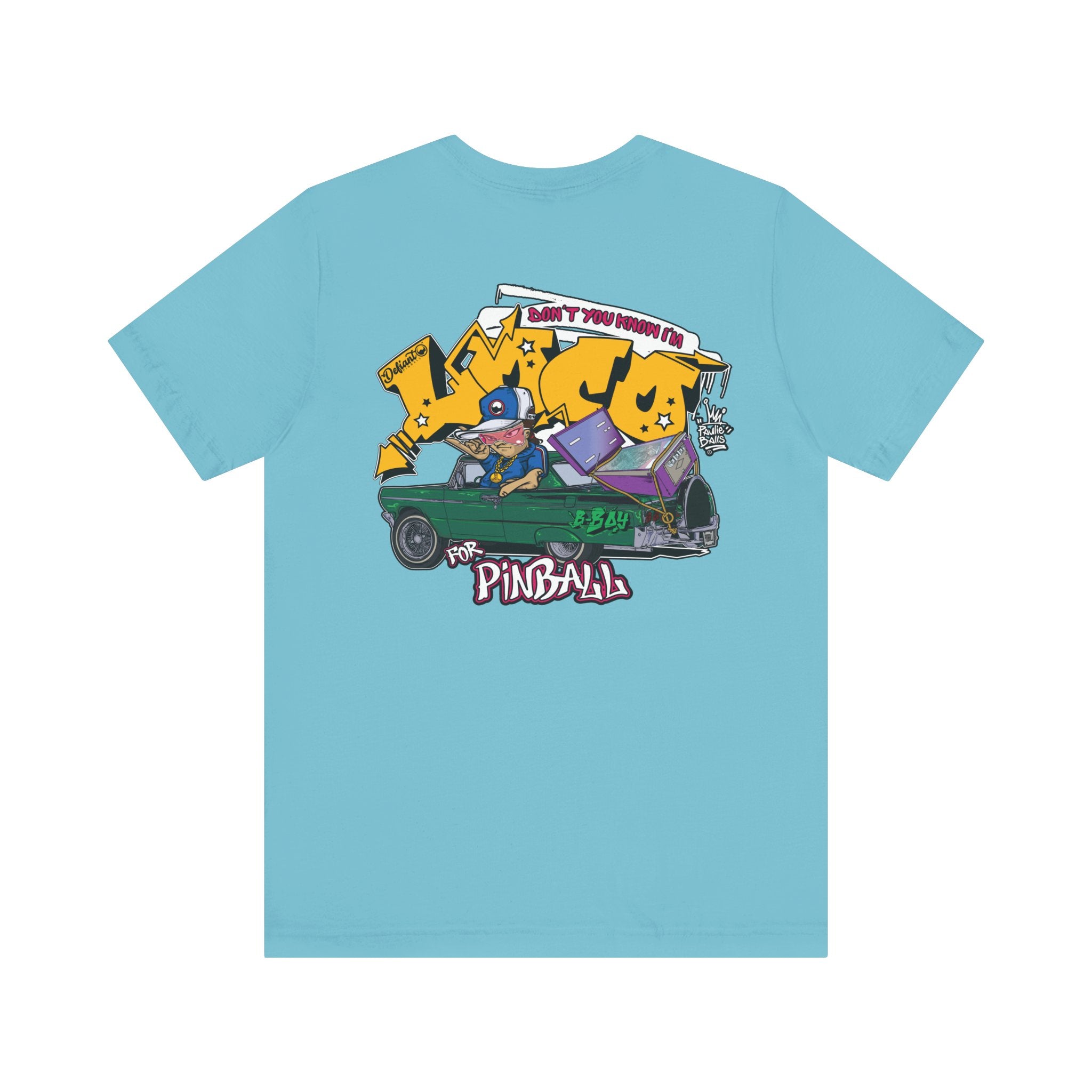 LOCO FOR PINBALL - Front & Back Print Unisex Jersey Short Sleeve Tee