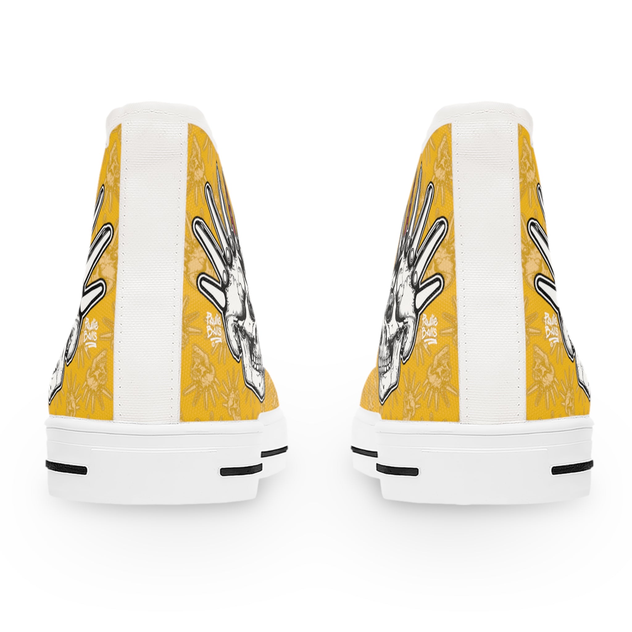 Flipper Head - Women's High Top Sneakers - Yellow