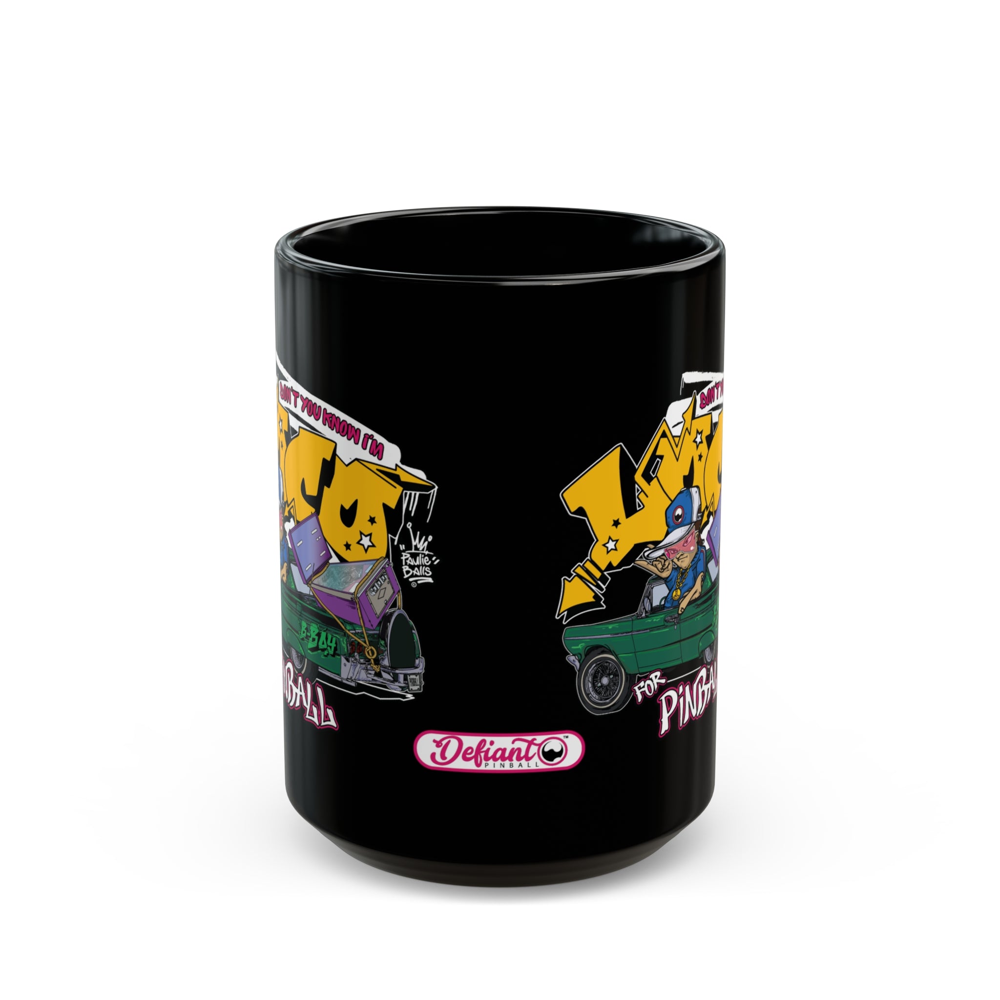 LOCO FOR PINBALL - Black Mug (11oz, 15oz)
