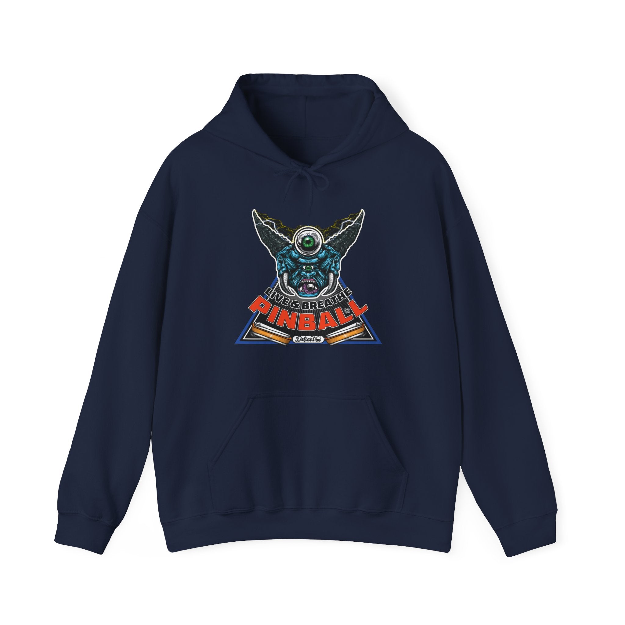 I LIVE AND BREATHE PINBALL - Unisex Heavy Blend™ Hooded Sweatshirt
