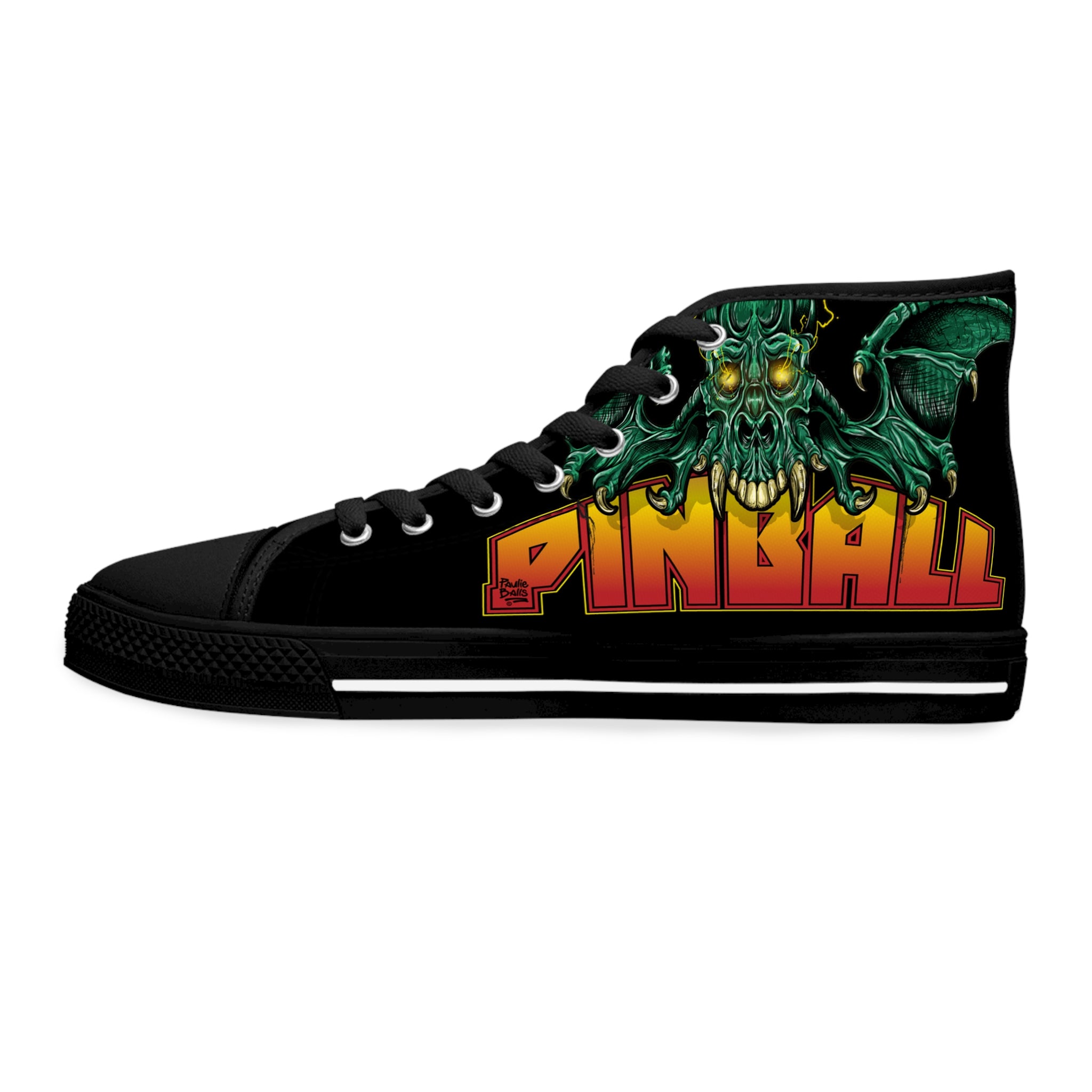 PINBALL GIVES YOU WINGS - Women's High Top Sneakers