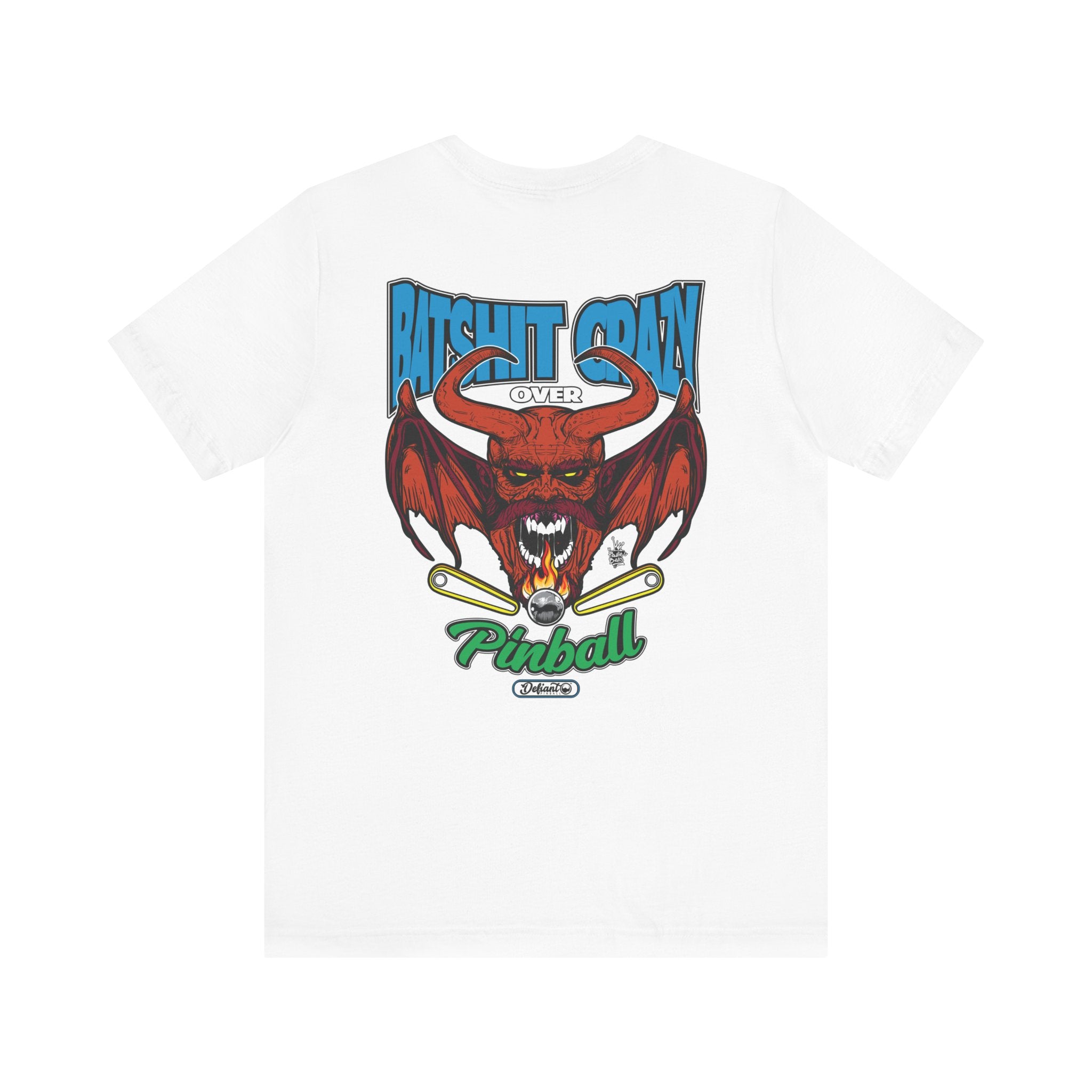Bat Shit Crazy - Front & Back Print Unisex Jersey Short Sleeve Tee