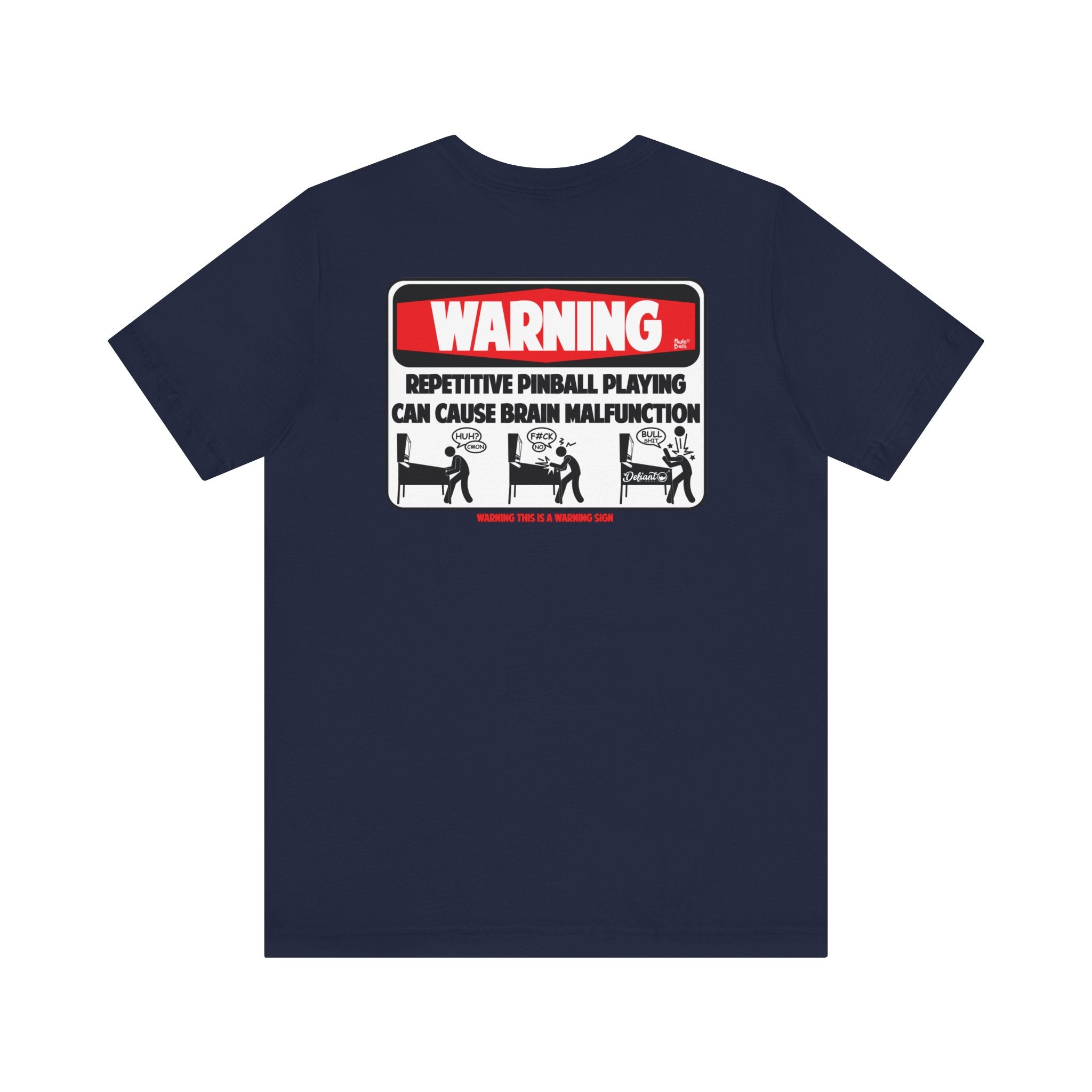Brain MALFUNCTION - Front & Back Print Unisex Jersey Short Sleeve Tee