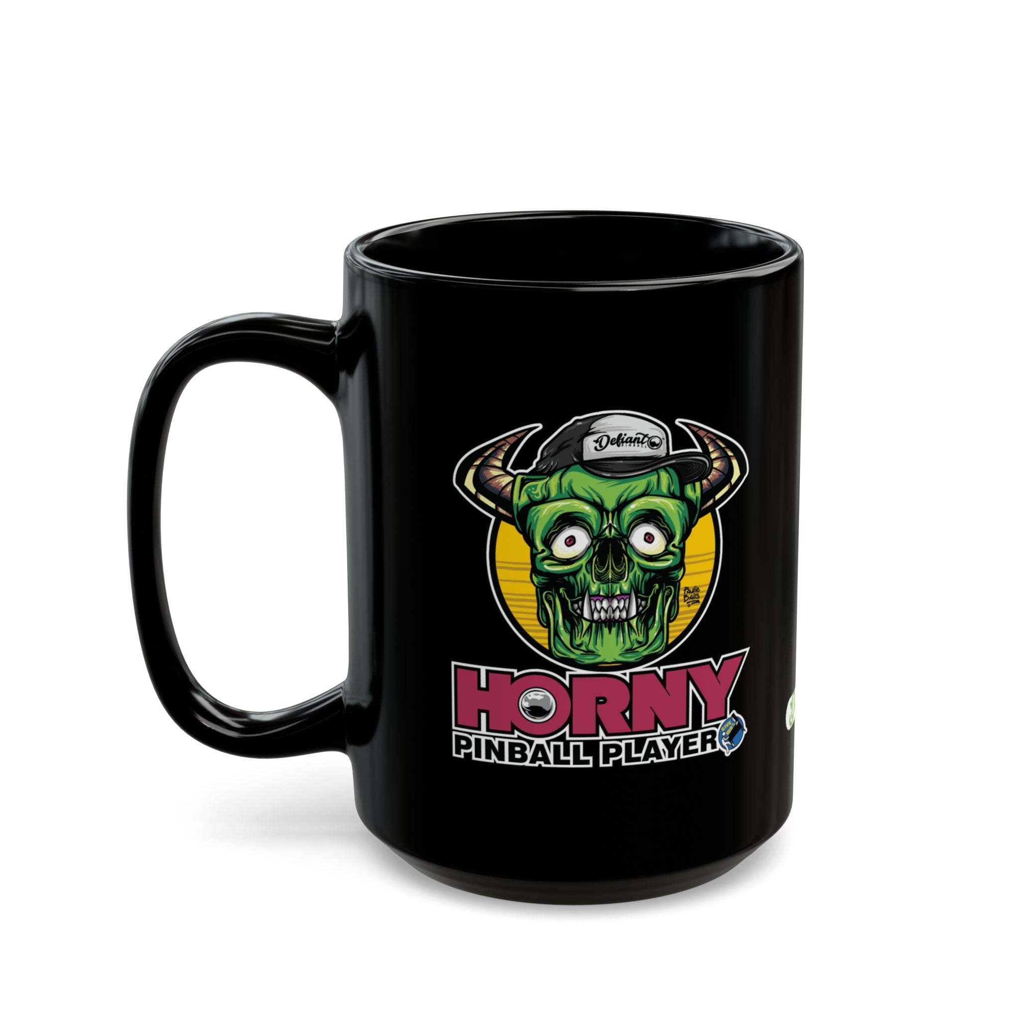 Horny Pinball Player - Black Mug (11oz, 15oz)