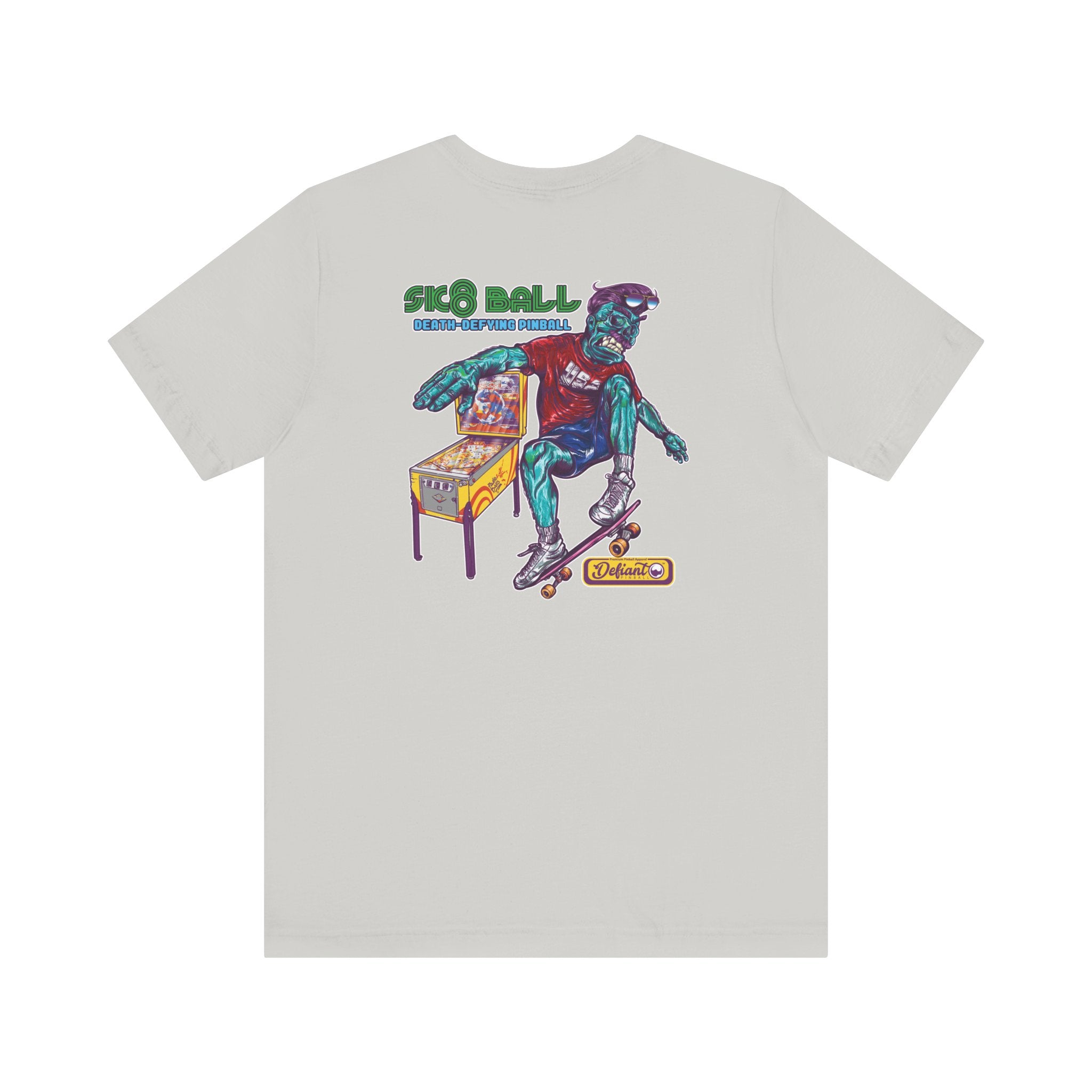 SK8 BALL - Front & Back Print Unisex Jersey Short Sleeve Tee