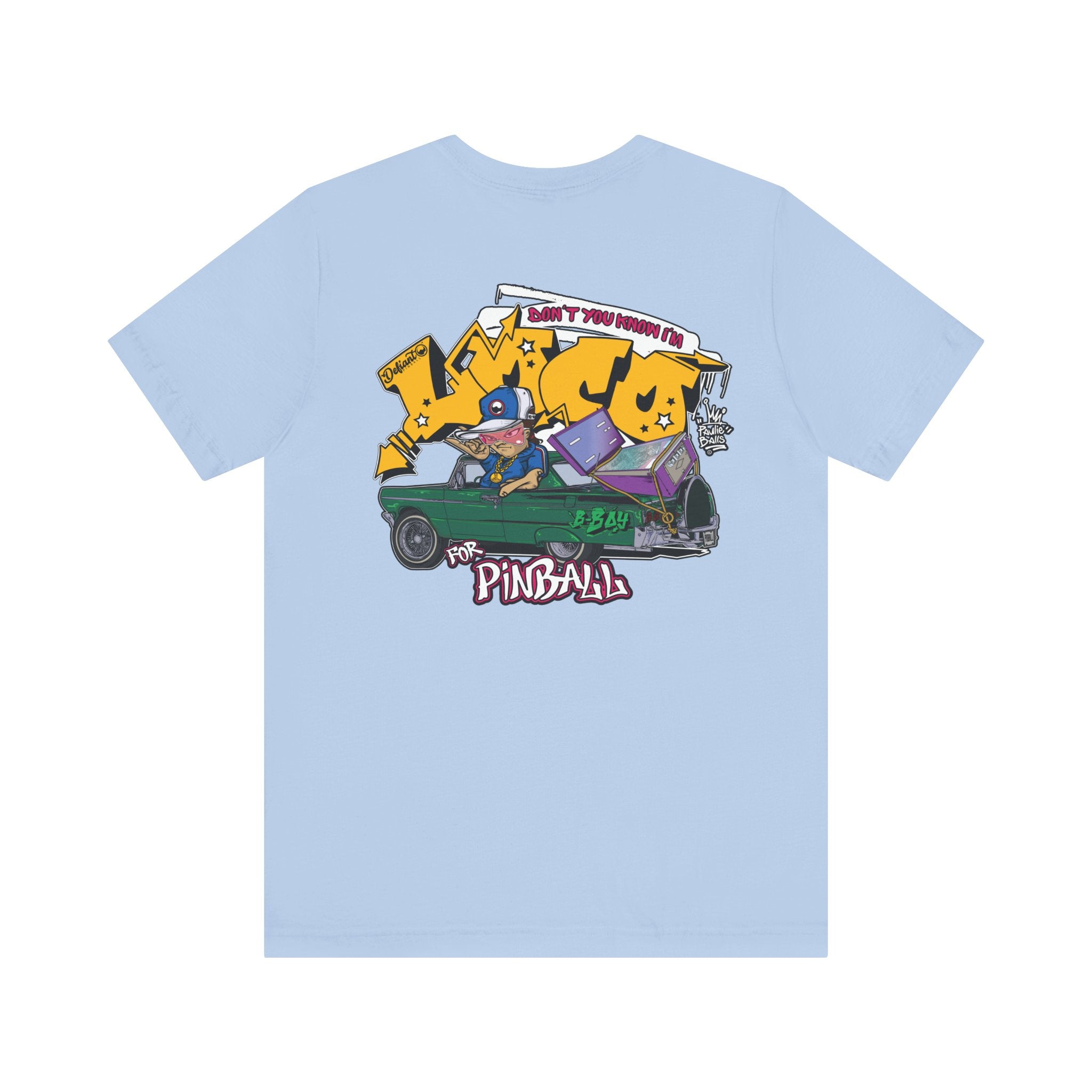 LOCO FOR PINBALL - Front & Back Print Unisex Jersey Short Sleeve Tee