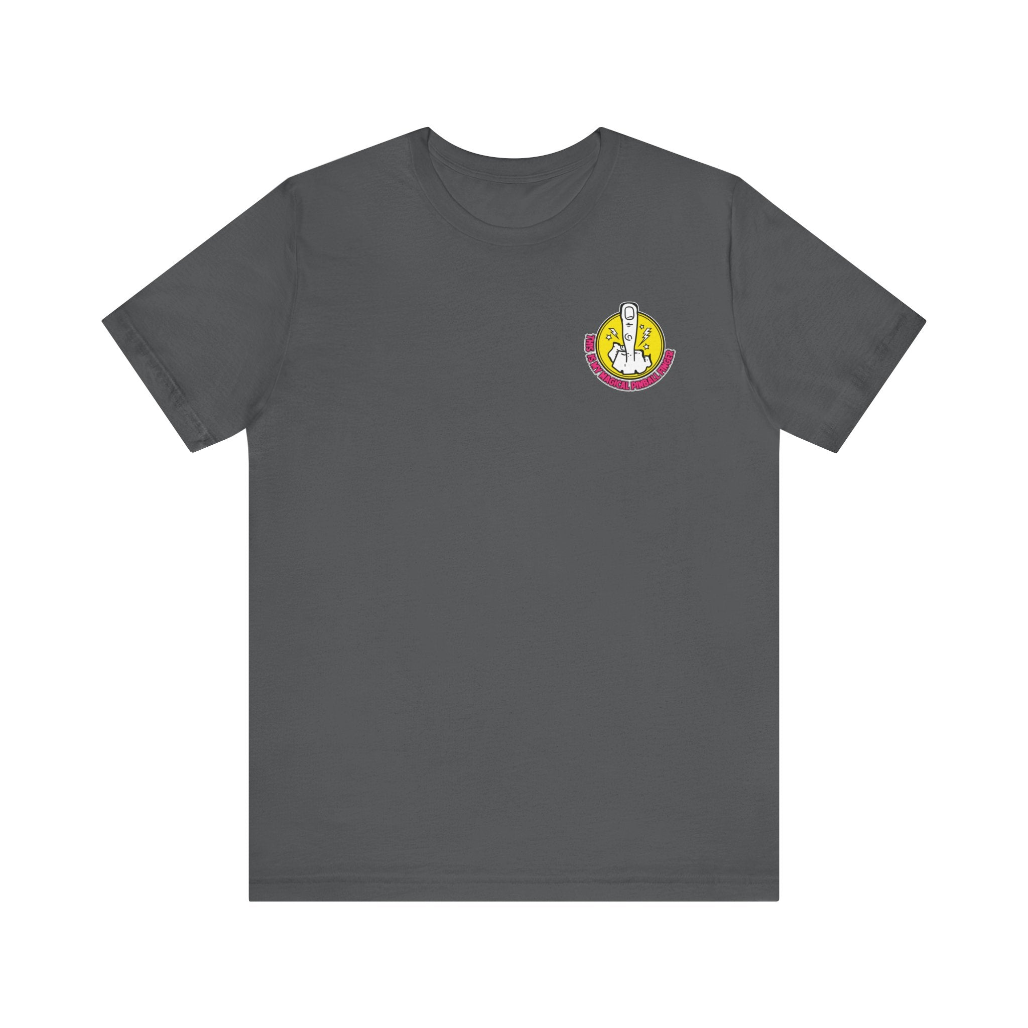 MAGICAL PINBALL FINGER - Front & Back Print  Unisex Jersey Short Sleeve Tee