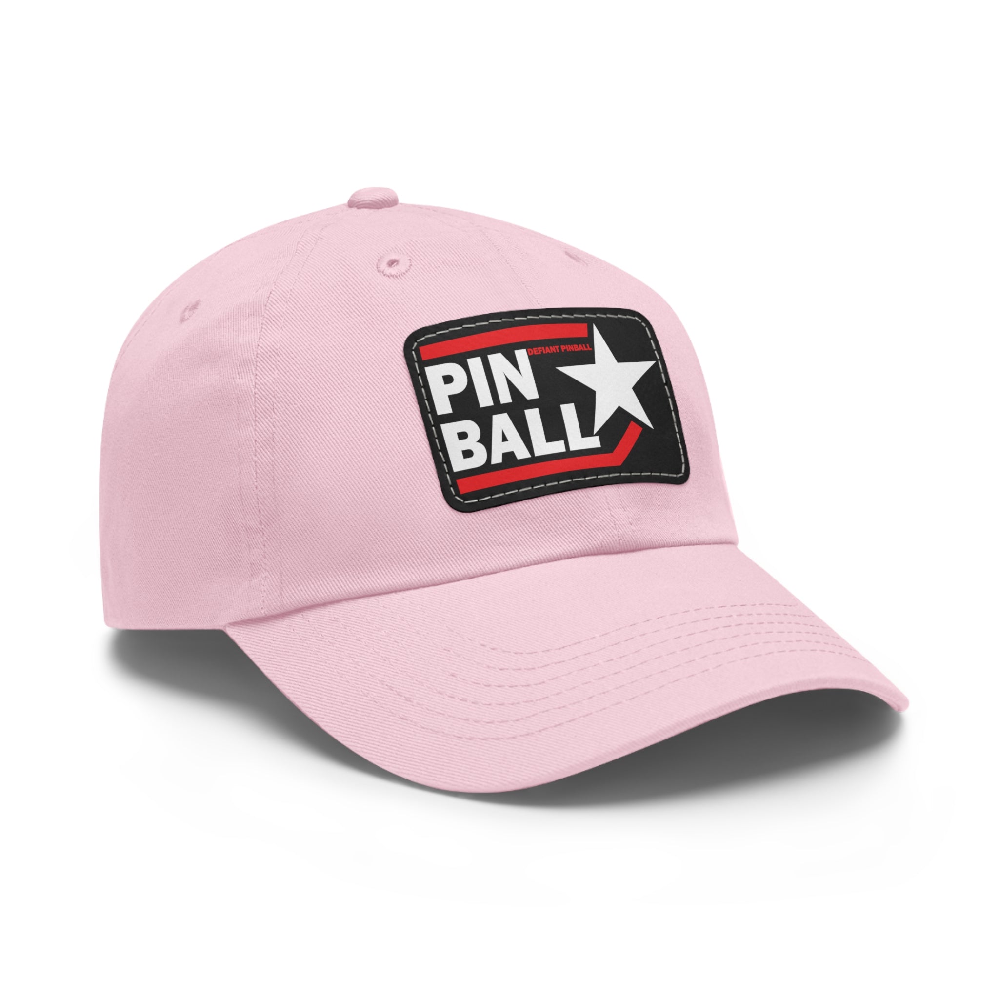 PINBALL Star - Dad Hat with Leather Patch (Rectangle)