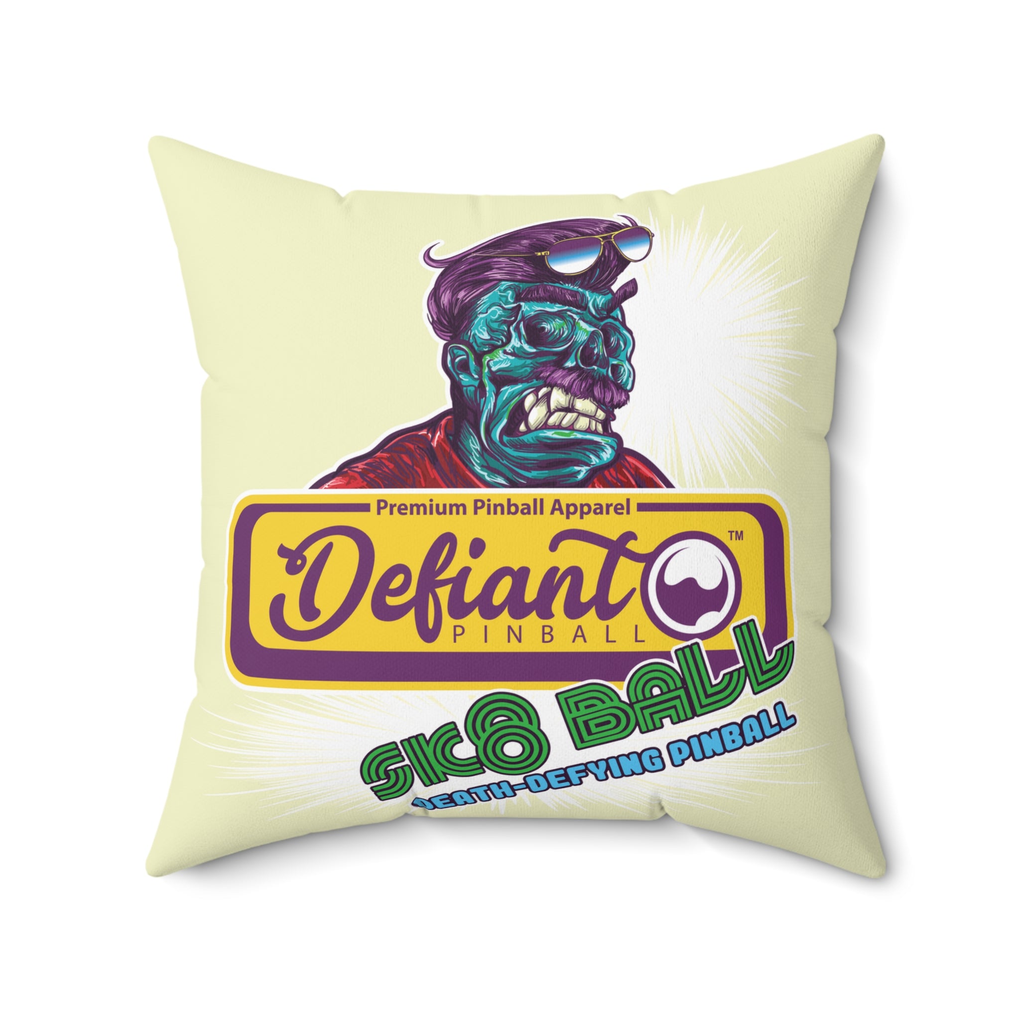 SK8 BALL - Spun Polyester Square Pillow