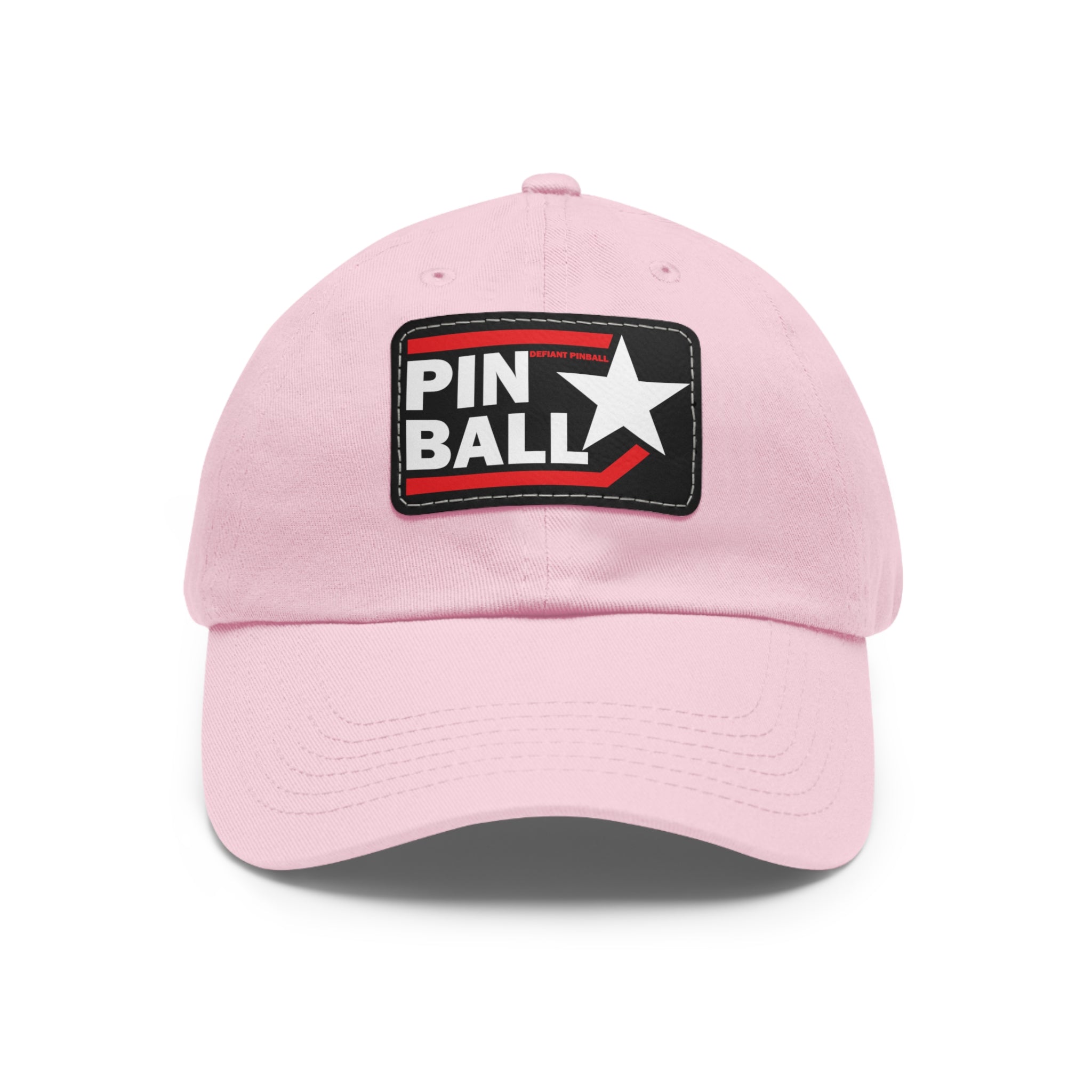 PINBALL Star - Dad Hat with Leather Patch (Rectangle)