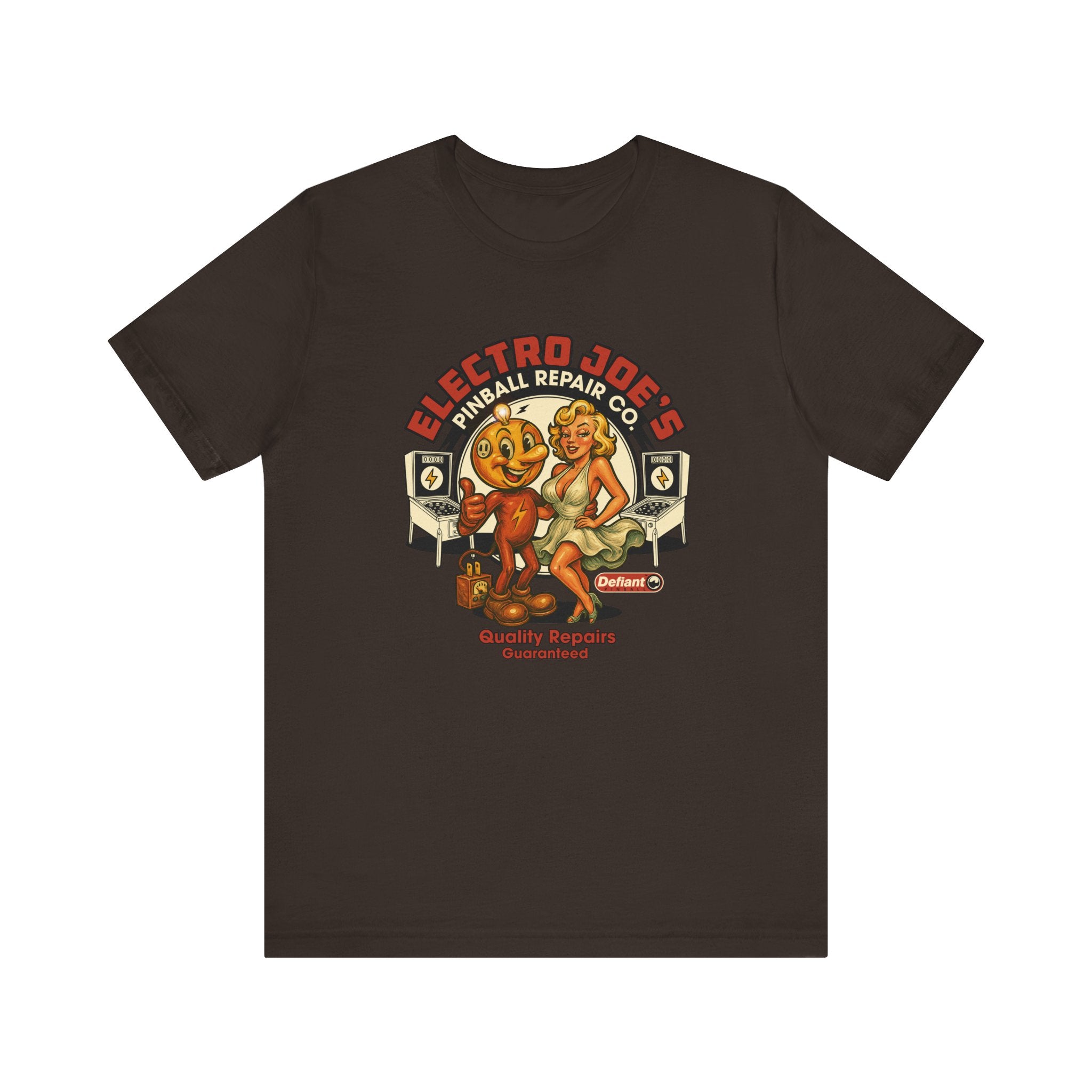 ELECTRO JOE’S PINBALL REPAIR CO. - Unisex Jersey Short Sleeve Tee