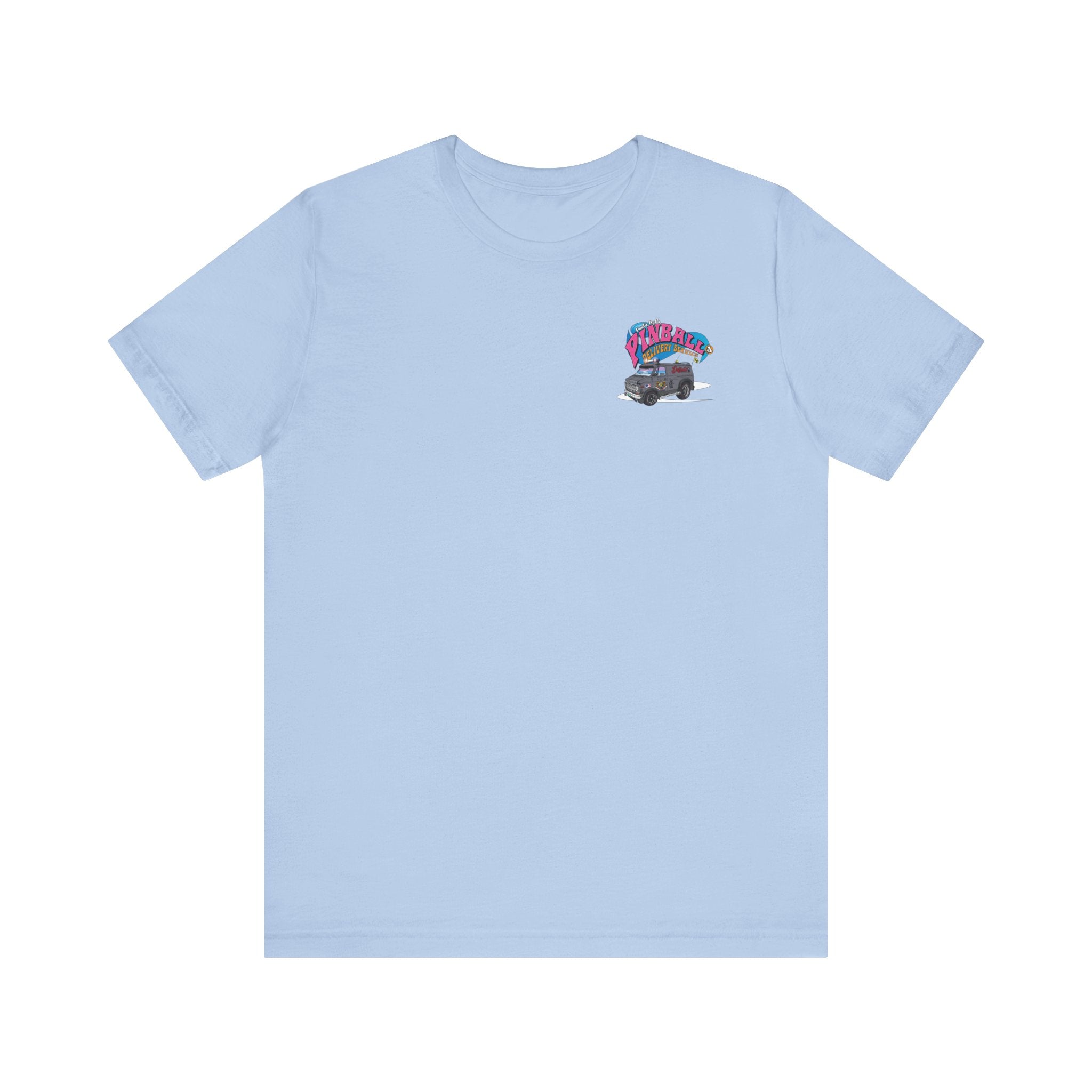 Pinball Delivery No Guarantee - Front & Back Print  Unisex Jersey Short Sleeve Tee