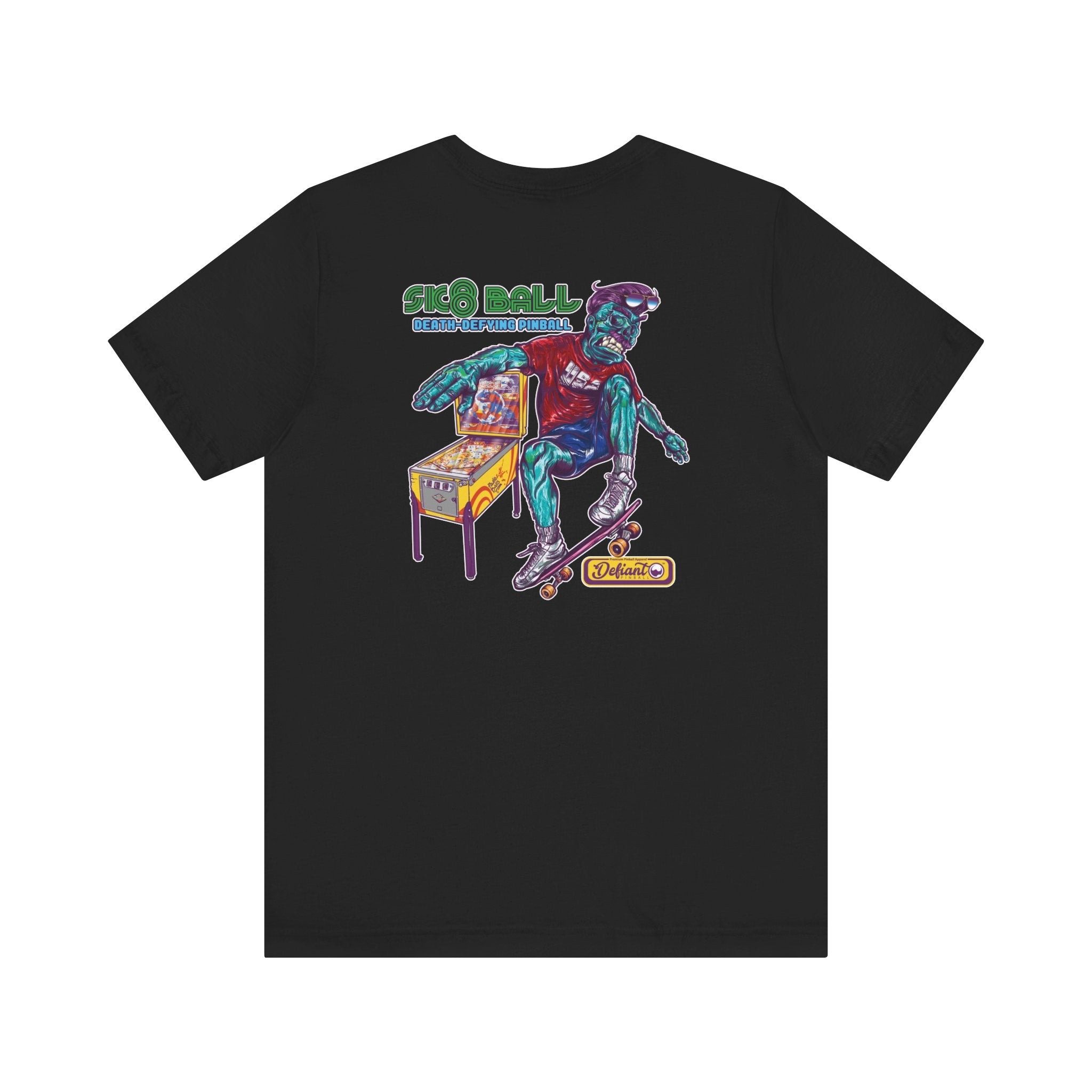SK8 BALL - Front & Back Print Unisex Jersey Short Sleeve Tee
