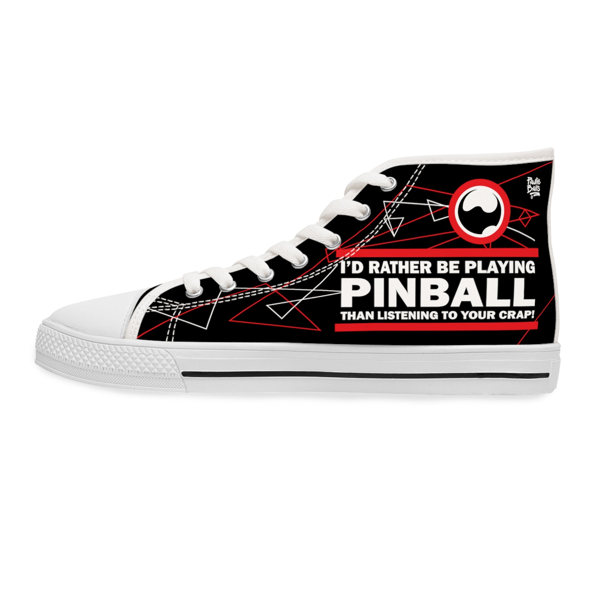 I'D RATHER BE PLAYING - Women's High Top Sneakers