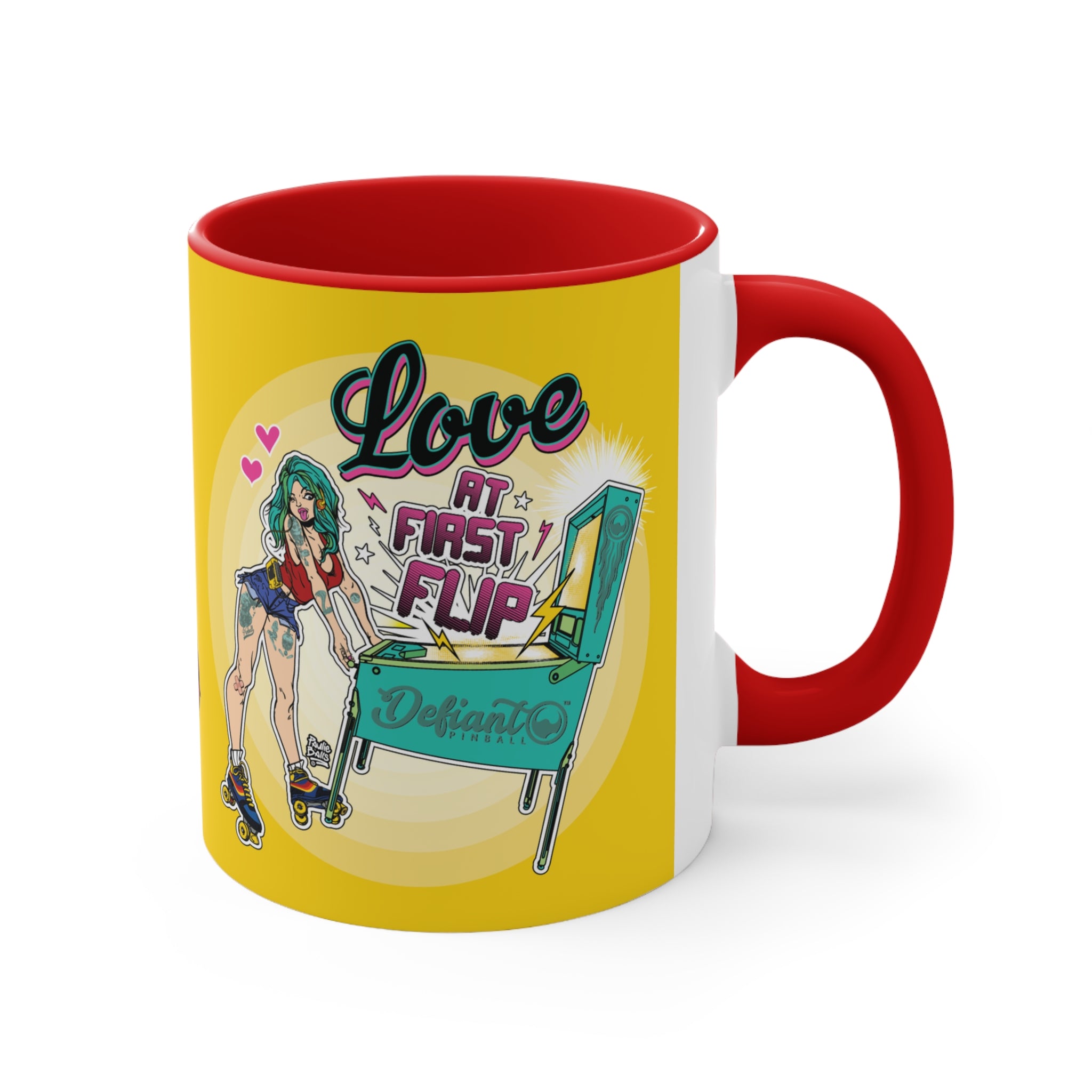 Love At First Flip - Accent Coffee Mug, 11oz