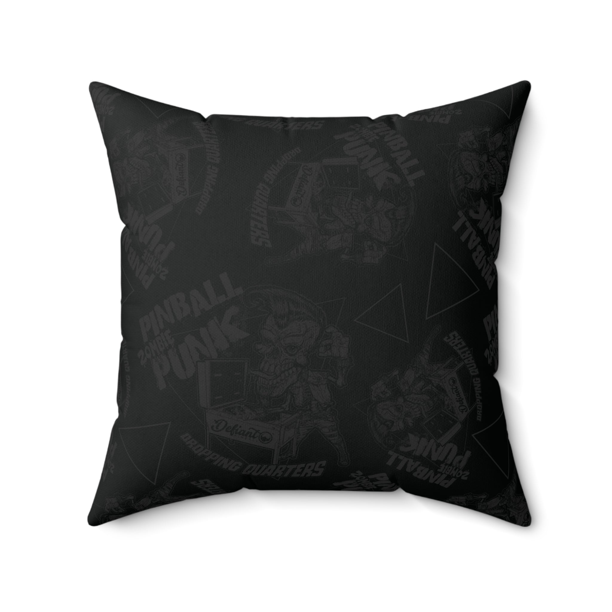 PINBALL Zombie PUNK  - Spun Polyester Square Pillow