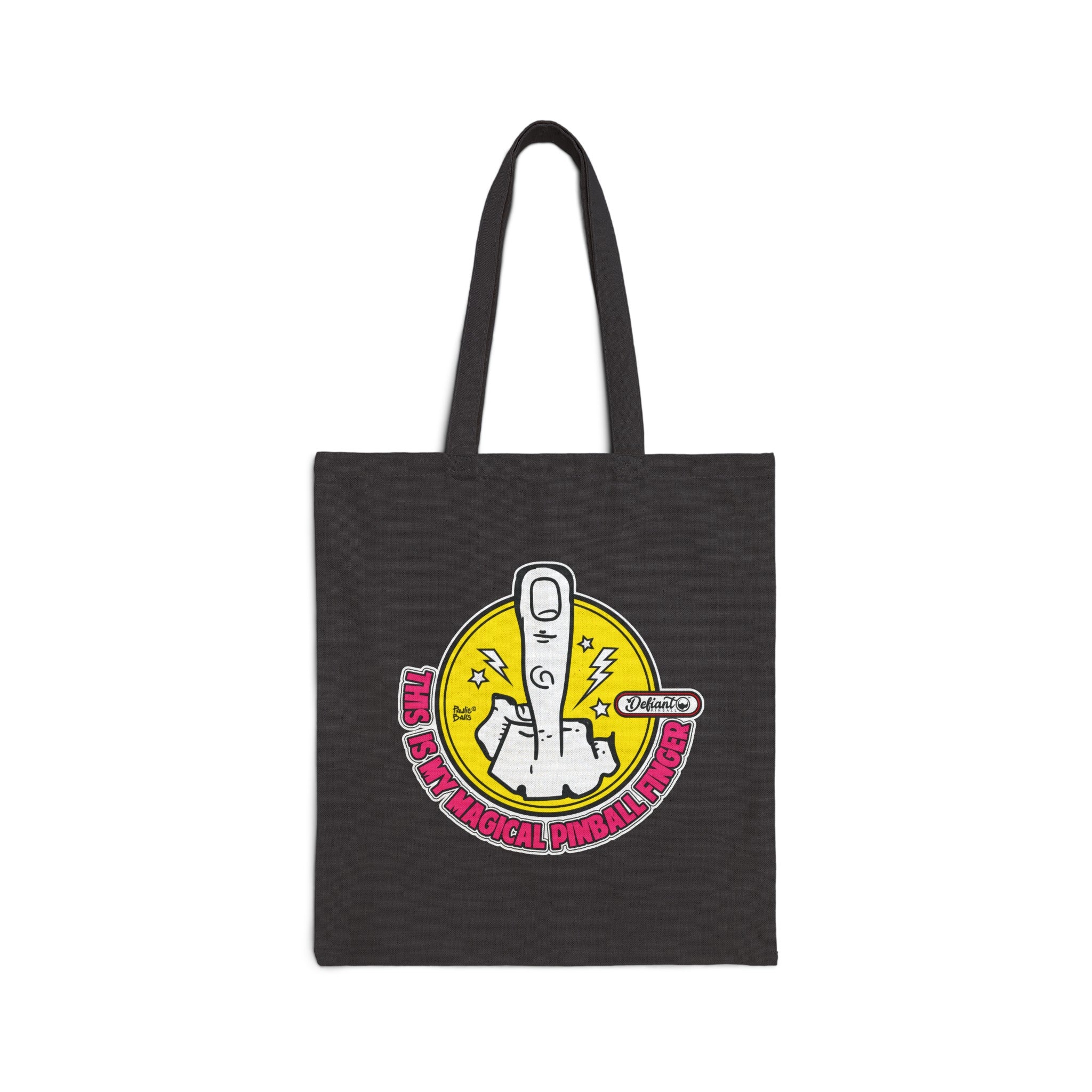 MAGICAL PINBALL FINGER - Cotton Canvas Tote Bag