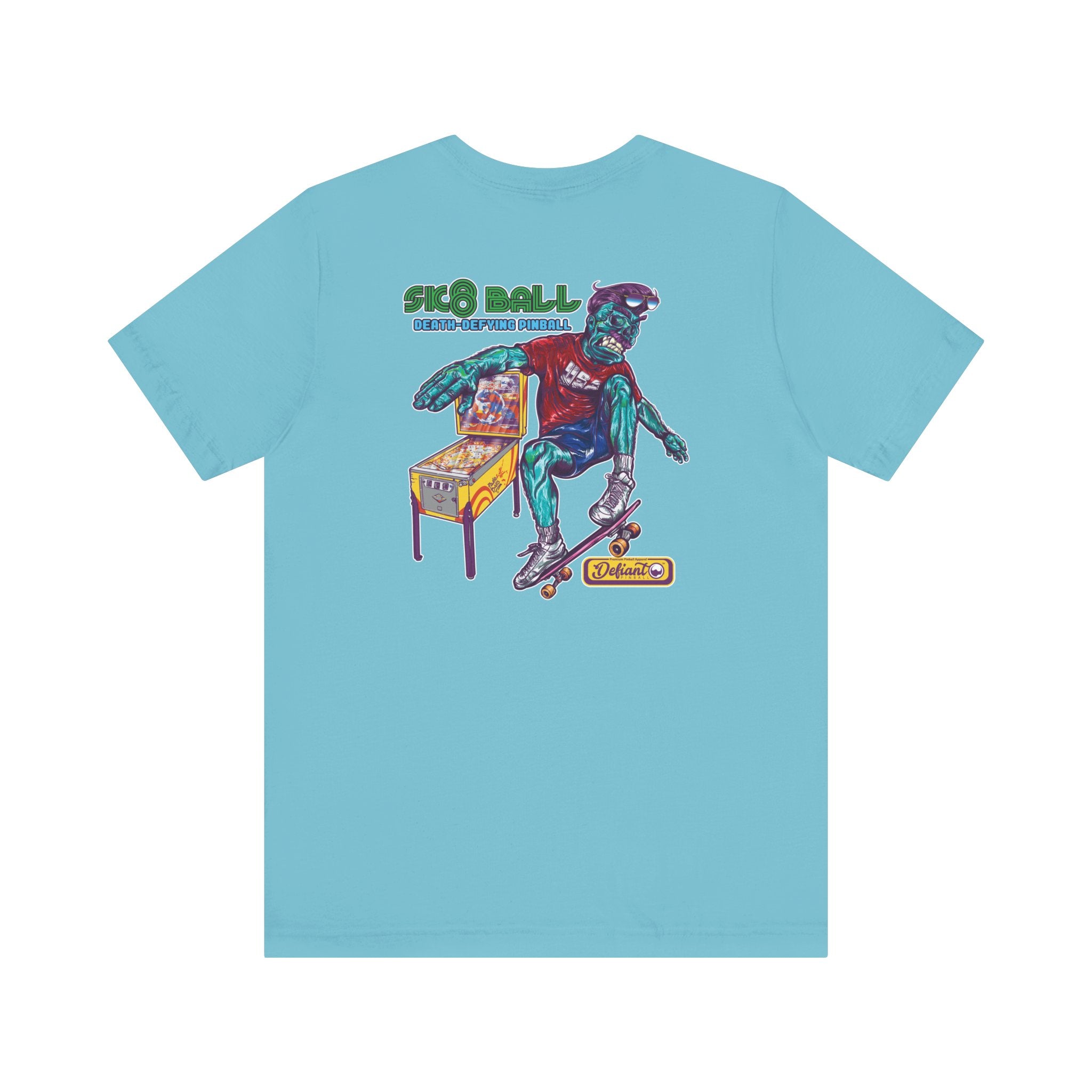 SK8 BALL - Front & Back Print Unisex Jersey Short Sleeve Tee