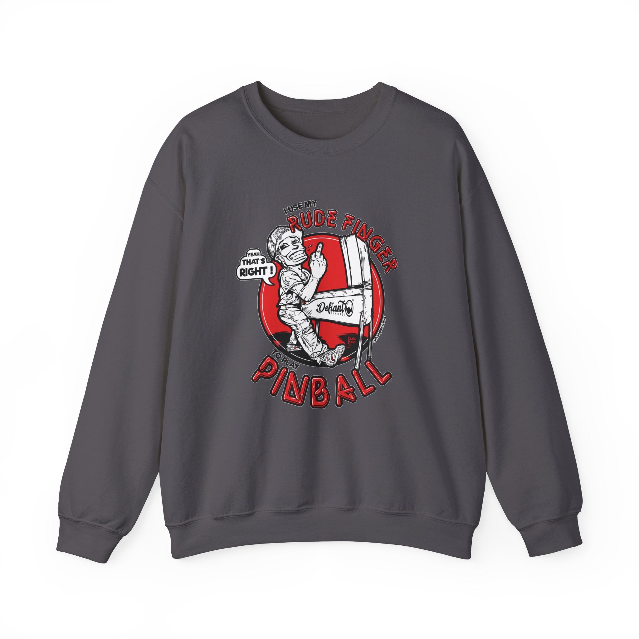 RUDE FINGER - Unisex Heavy Blend™ Crewneck Sweatshirt Jumper