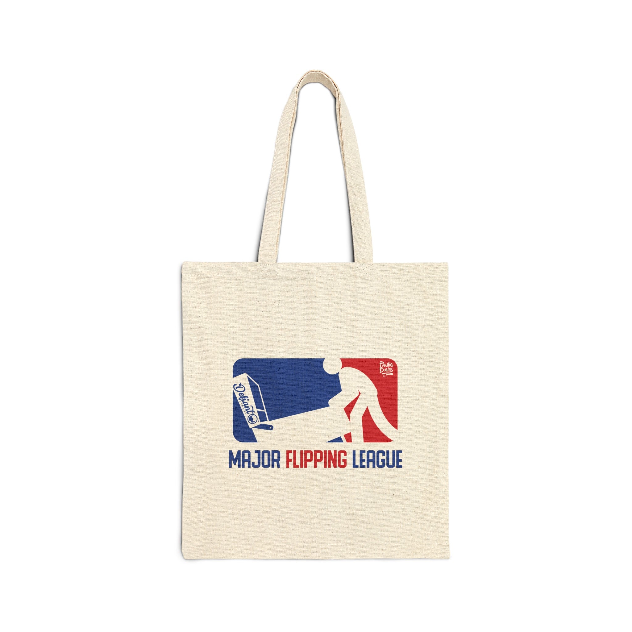 MAJOR FLIPPING LEAGUE - Cotton Canvas Tote Bag