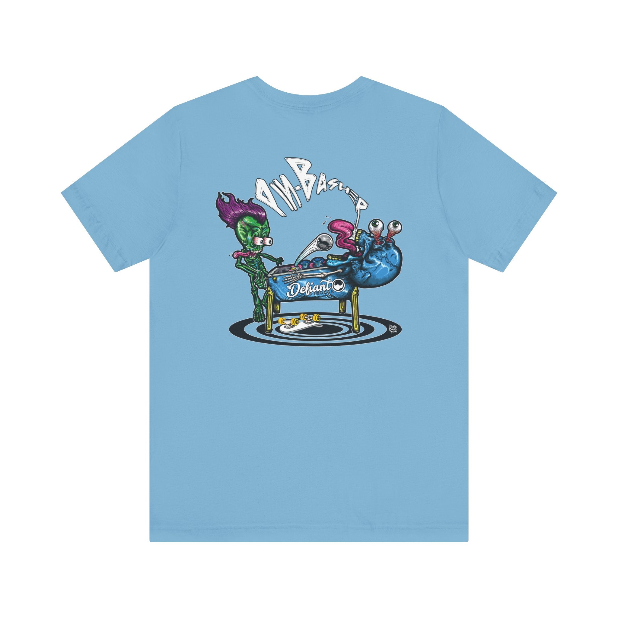 PIN - BASHER - Front & Back Print  Unisex Jersey Short Sleeve Tee