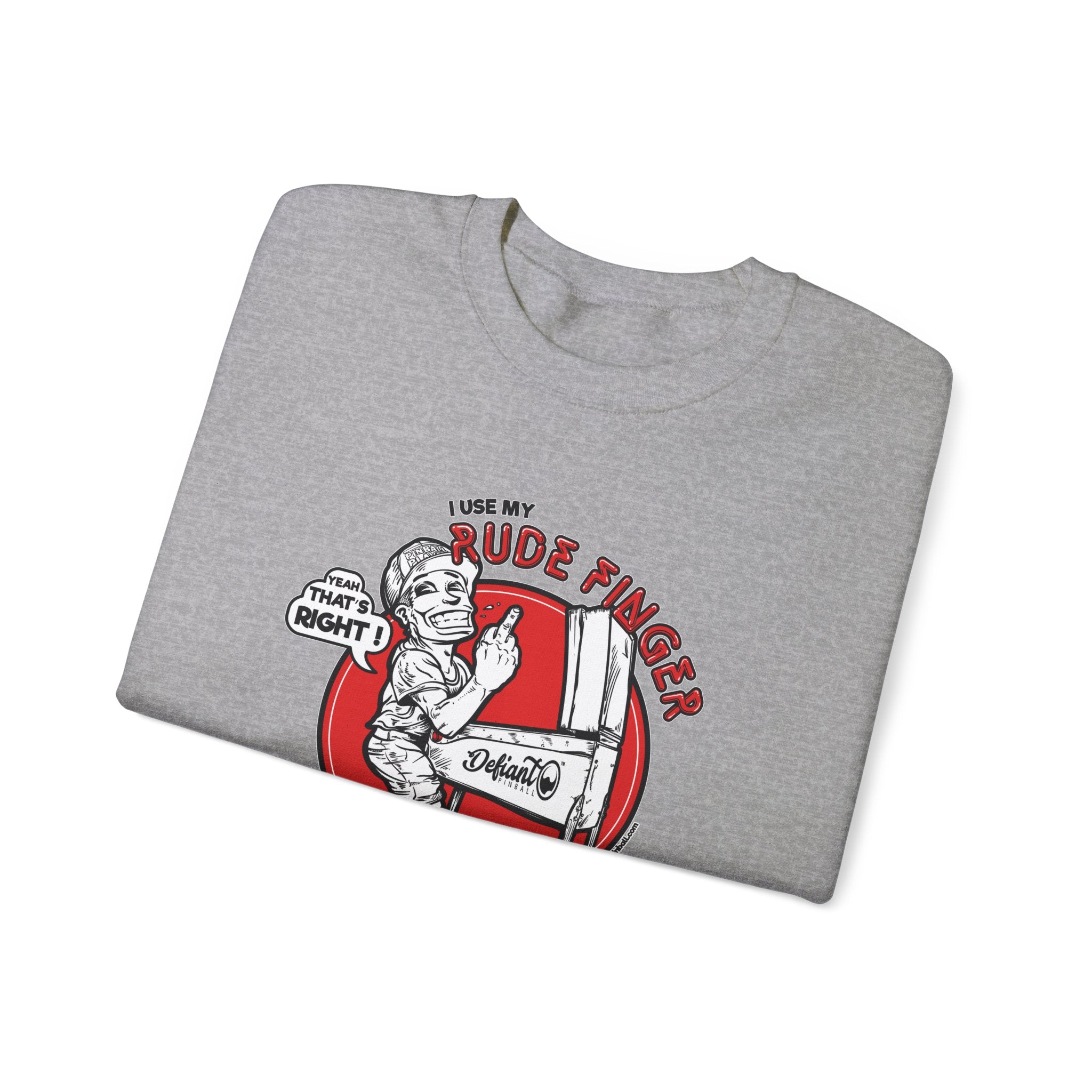 RUDE FINGER - Unisex Heavy Blend™ Crewneck Sweatshirt Jumper