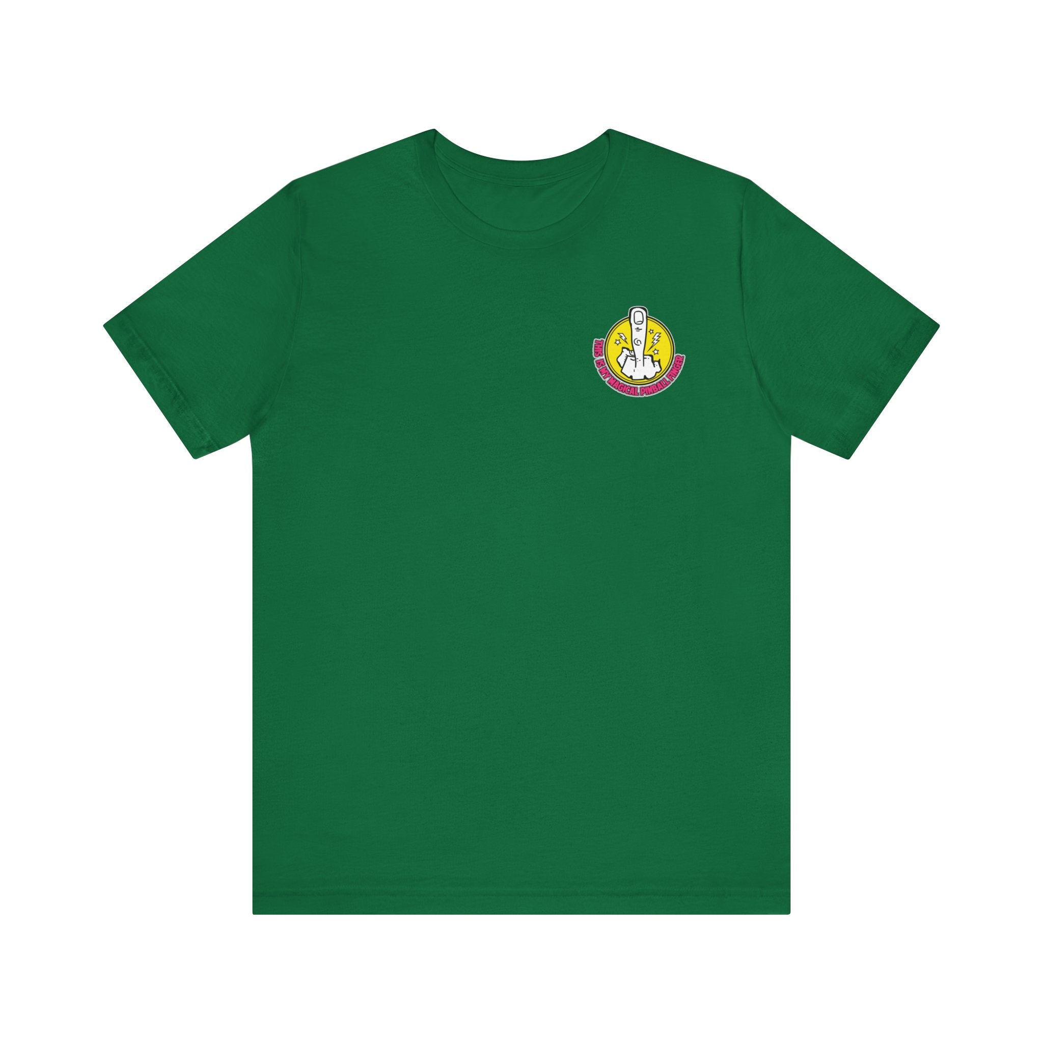 MAGICAL PINBALL FINGER - Front & Back Print  Unisex Jersey Short Sleeve Tee