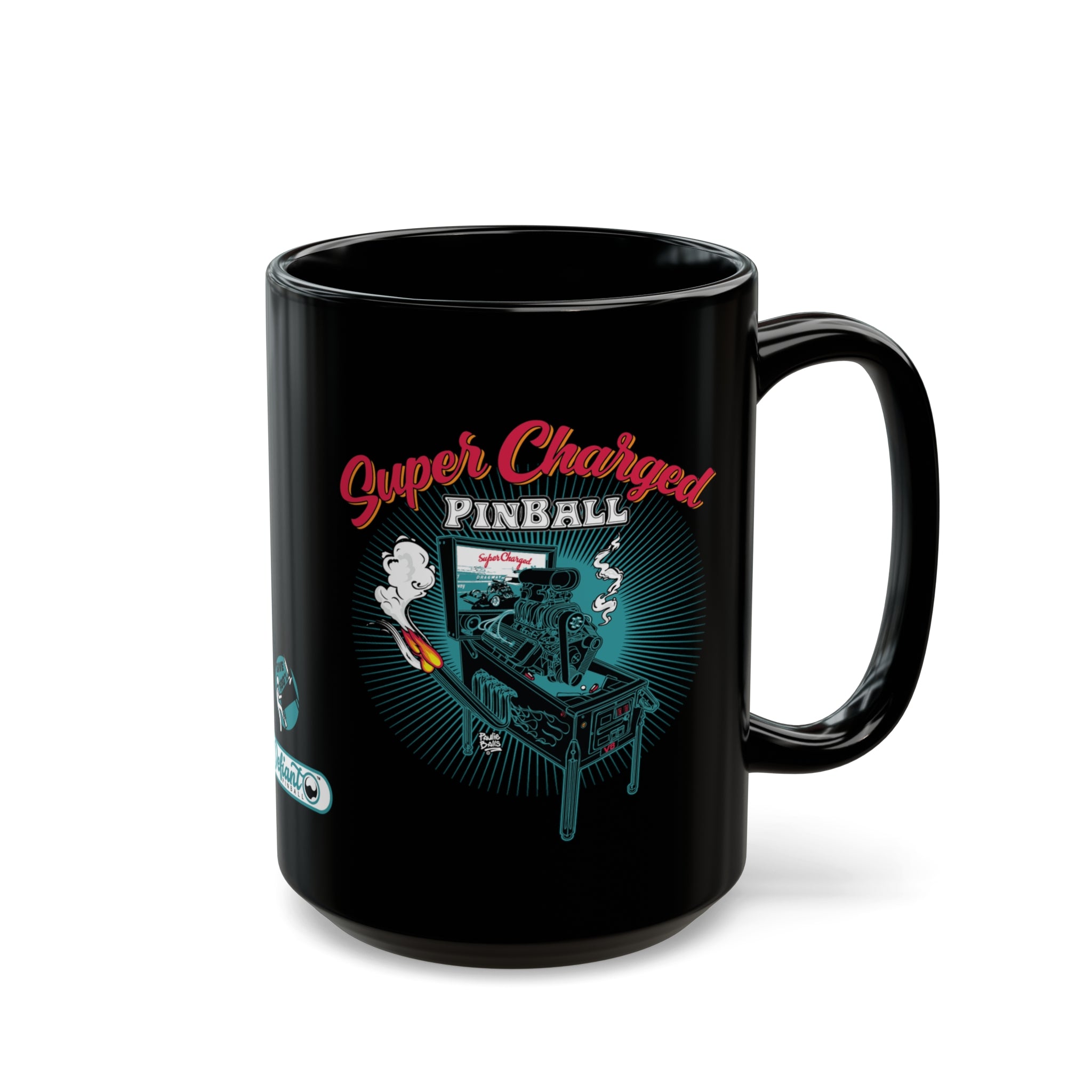 SUPER CHARGED -  Black Mug (11oz, 15oz)