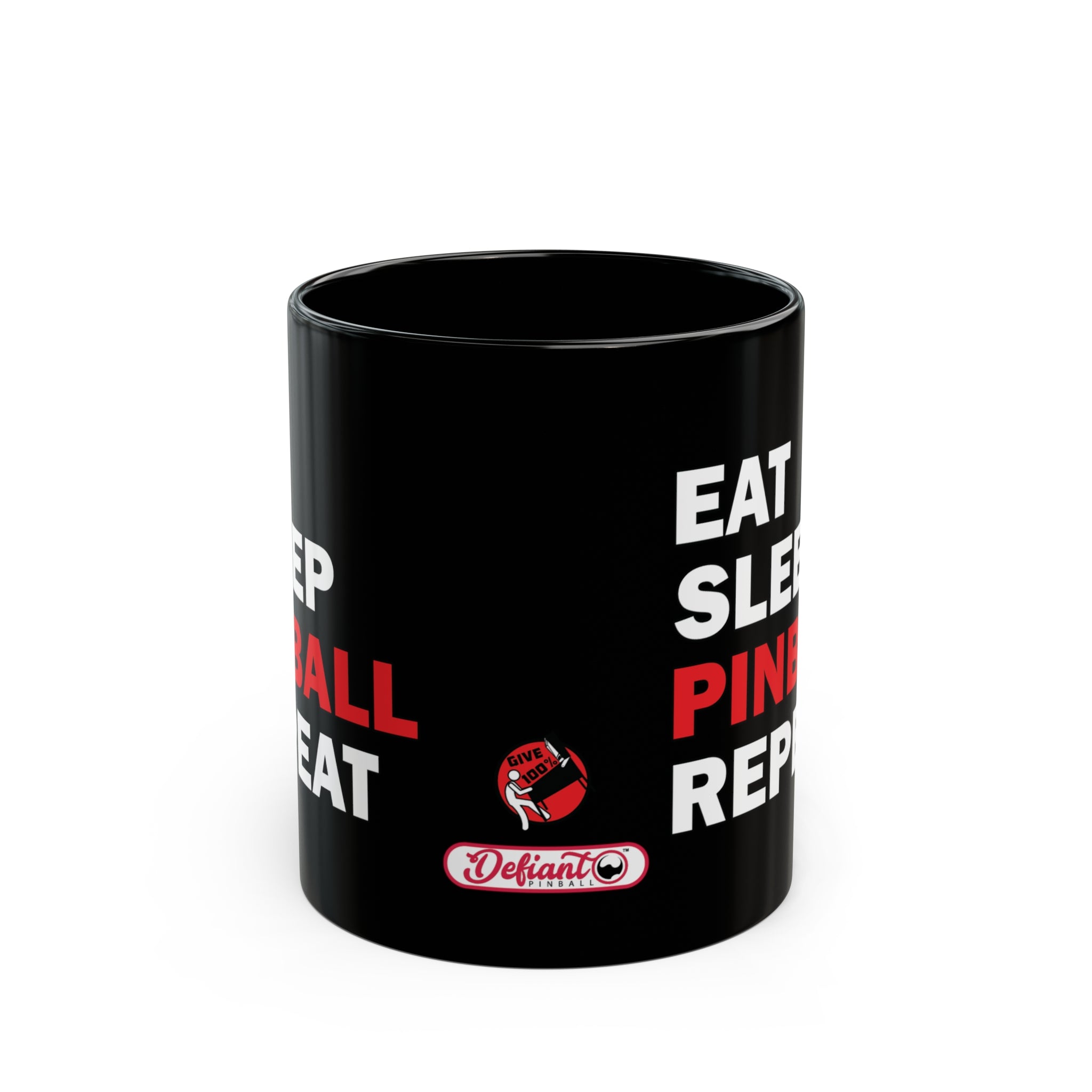 EAT SLEEP PINBALL REPEAT - Black Mug (11oz, 15oz)