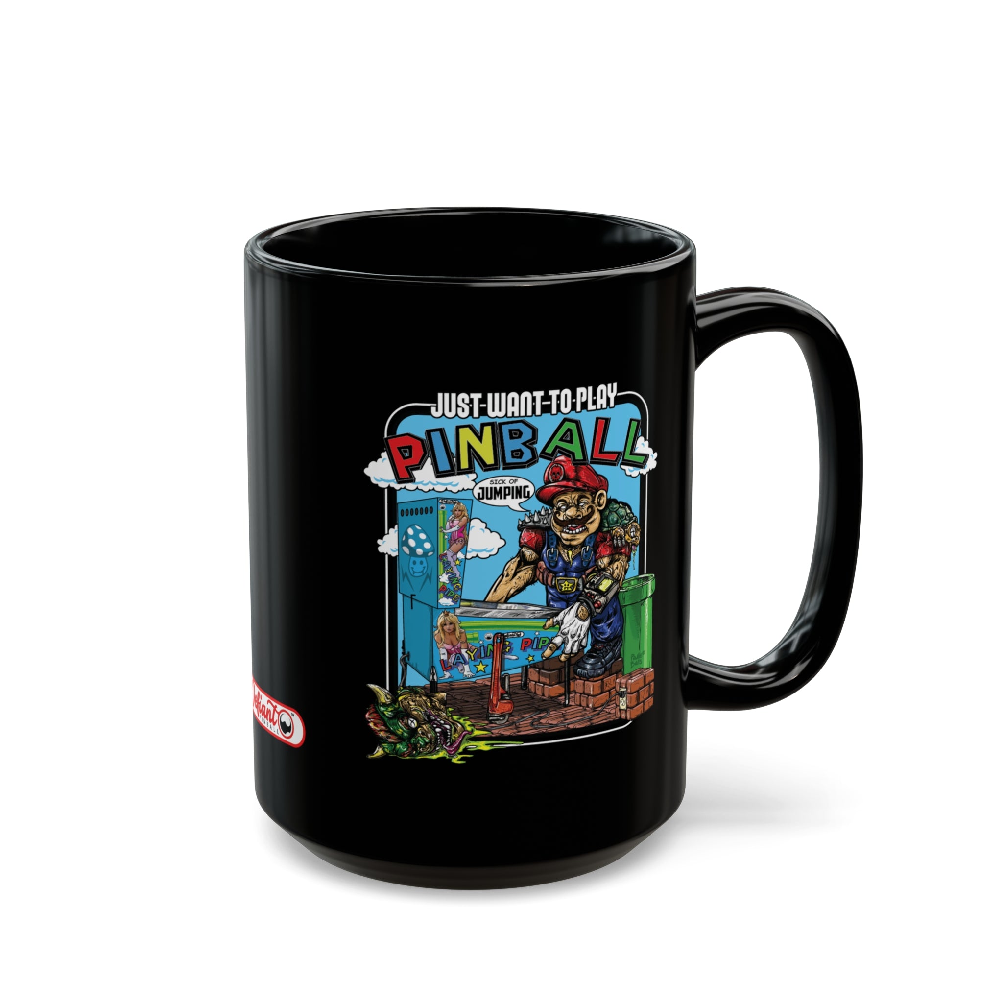 SICK OF JUMPING -  Black Mug (11oz, 15oz)