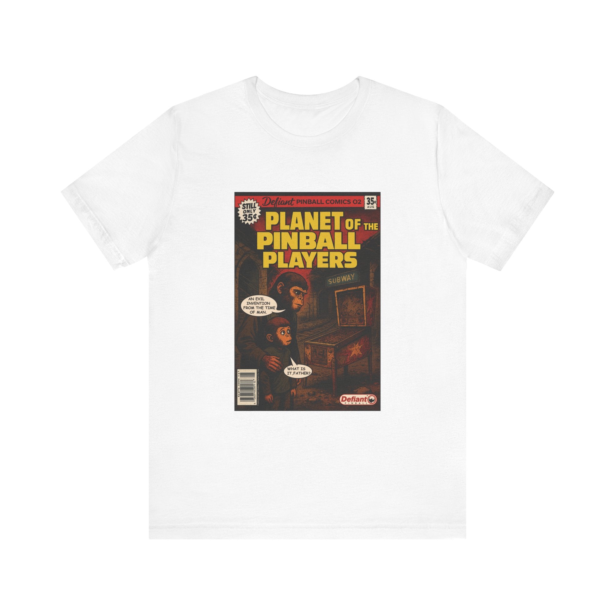 PLANET OF THE PINBALL PLAYERS - Unisex Jersey Short Sleeve Tee