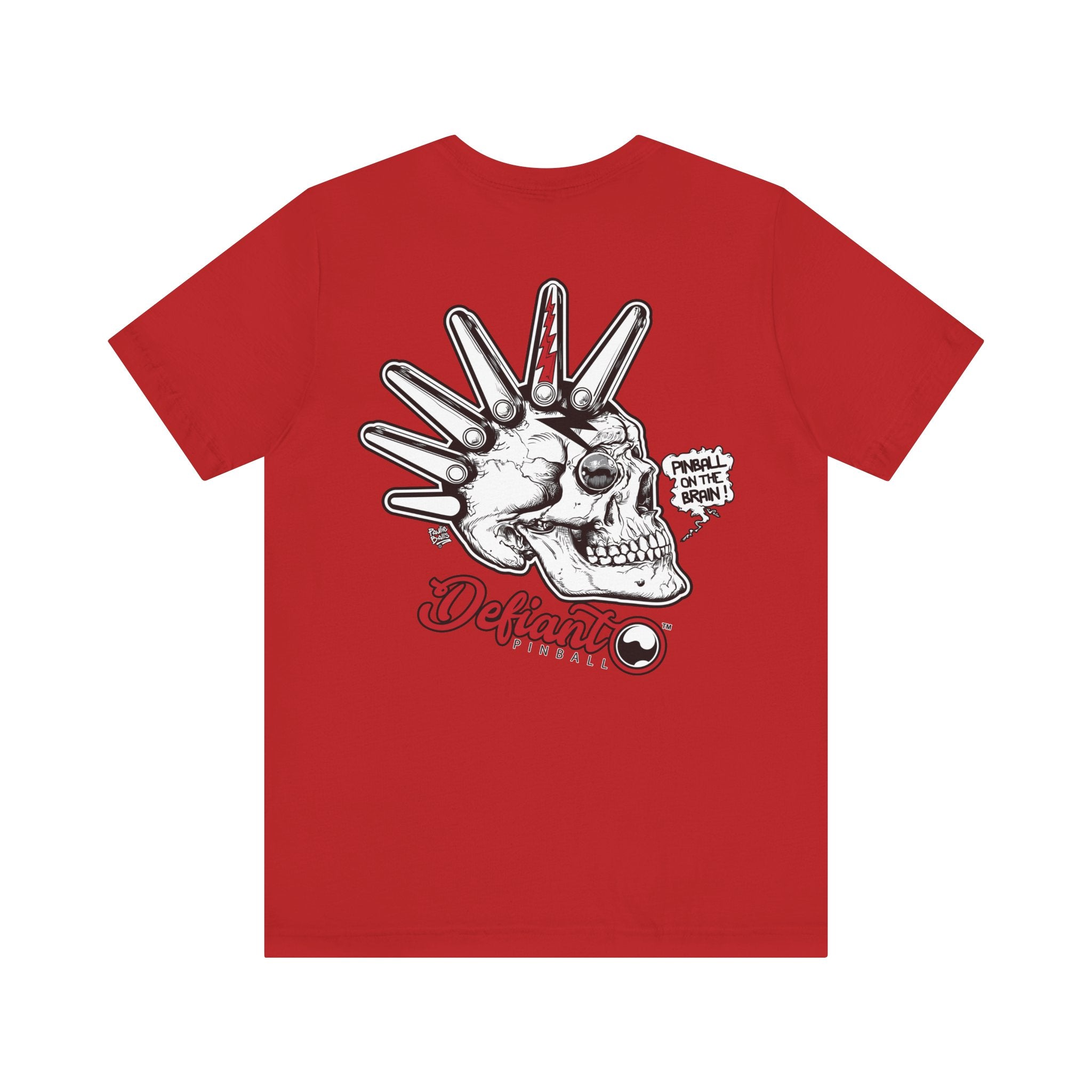 Flipper Head  - Front & Back Print Unisex Jersey Short Sleeve Tee