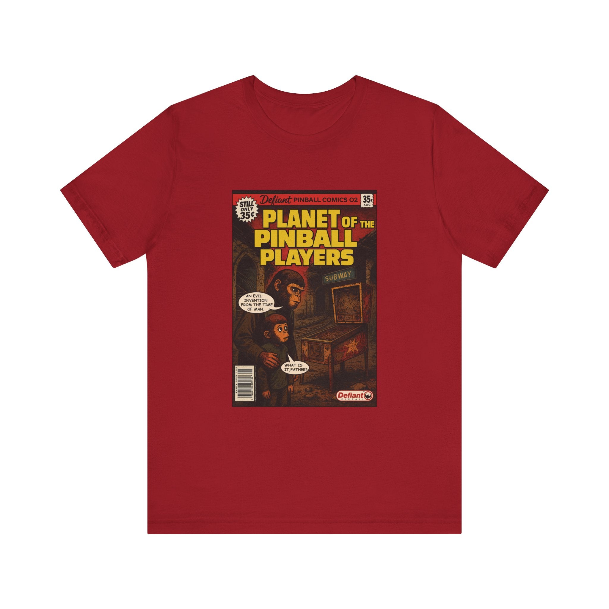 PLANET OF THE PINBALL PLAYERS - Unisex Jersey Short Sleeve Tee