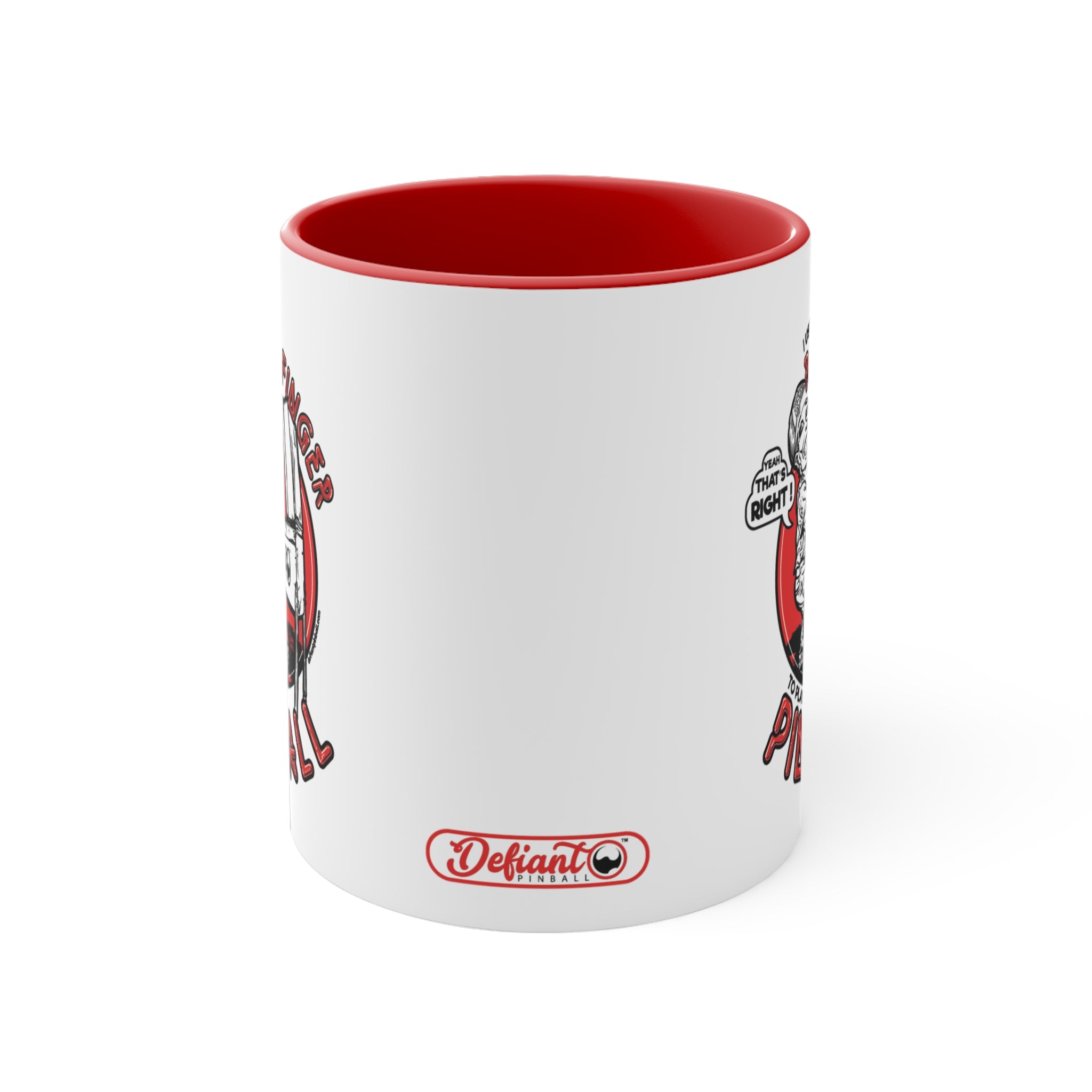 RUDE FINGER - Accent Coffee Mug, 11oz