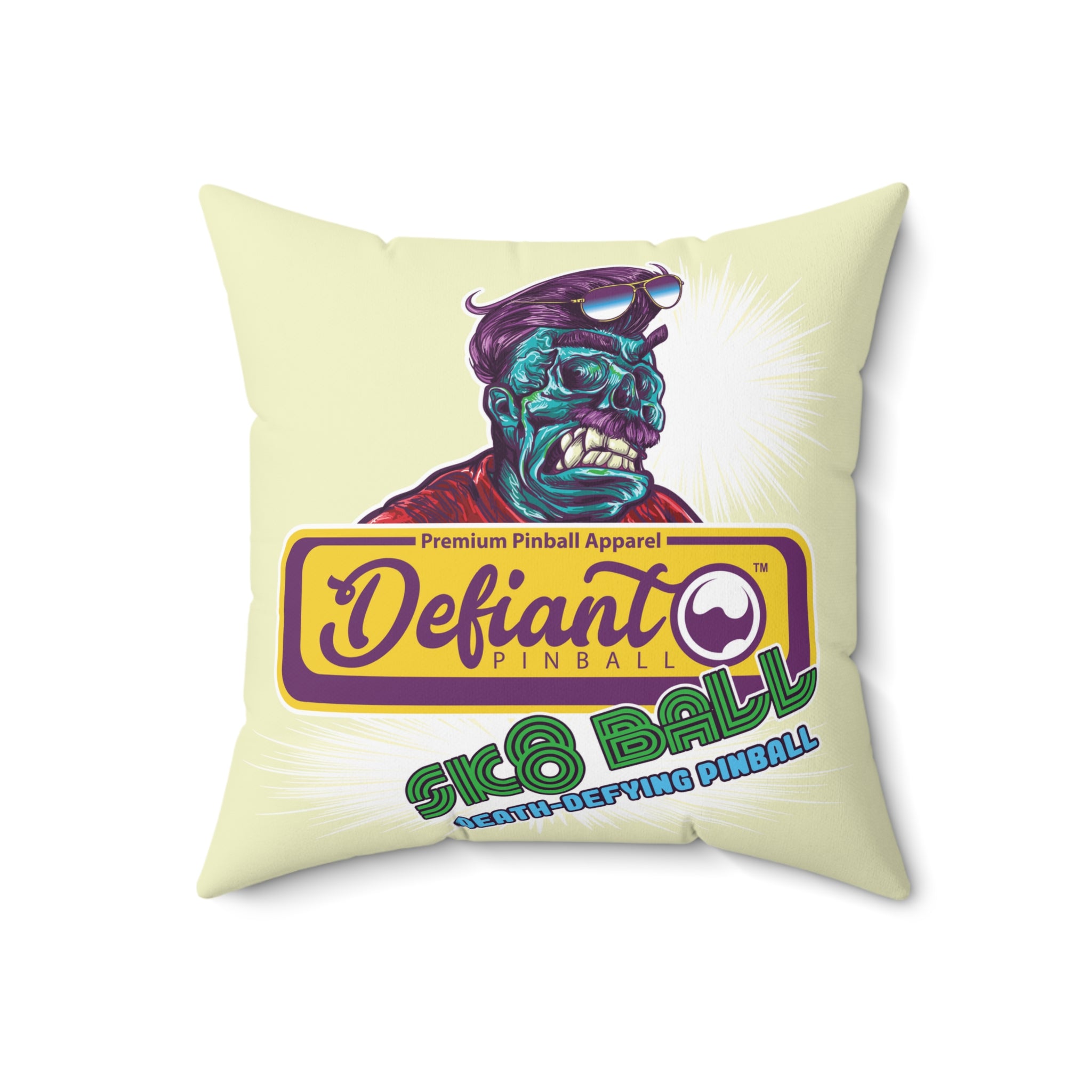 SK8 BALL - Spun Polyester Square Pillow