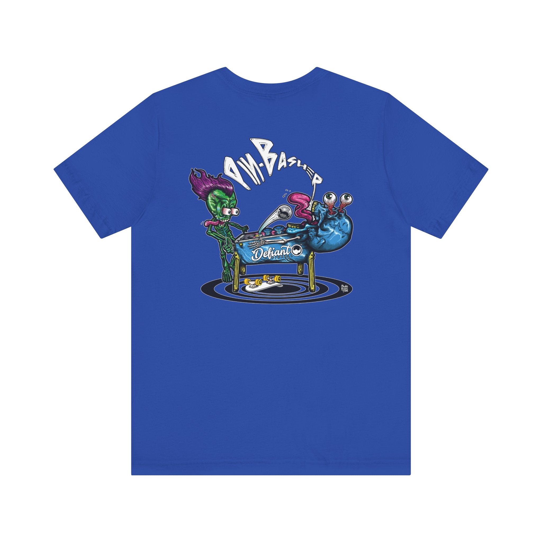 PIN - BASHER - Front & Back Print  Unisex Jersey Short Sleeve Tee