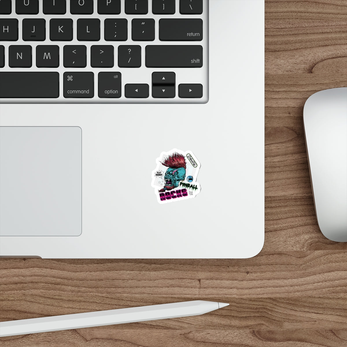 PINBALL ROCKS - (Demon Version) - Die-Cut Stickers