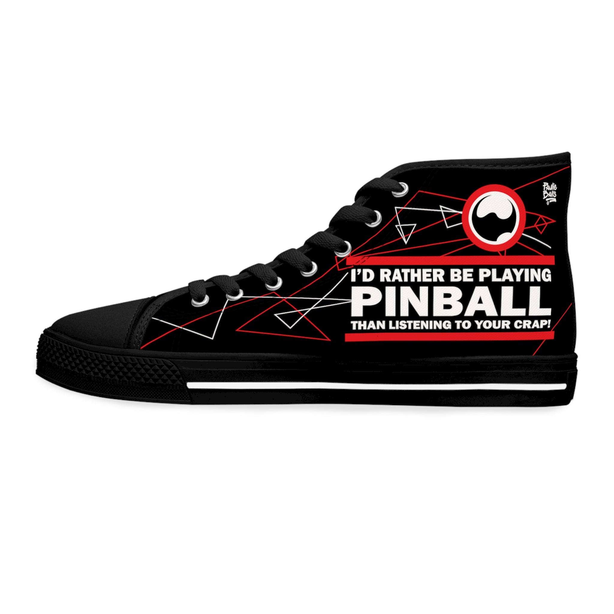 I'D RATHER BE PLAYING - Women's High Top Sneakers